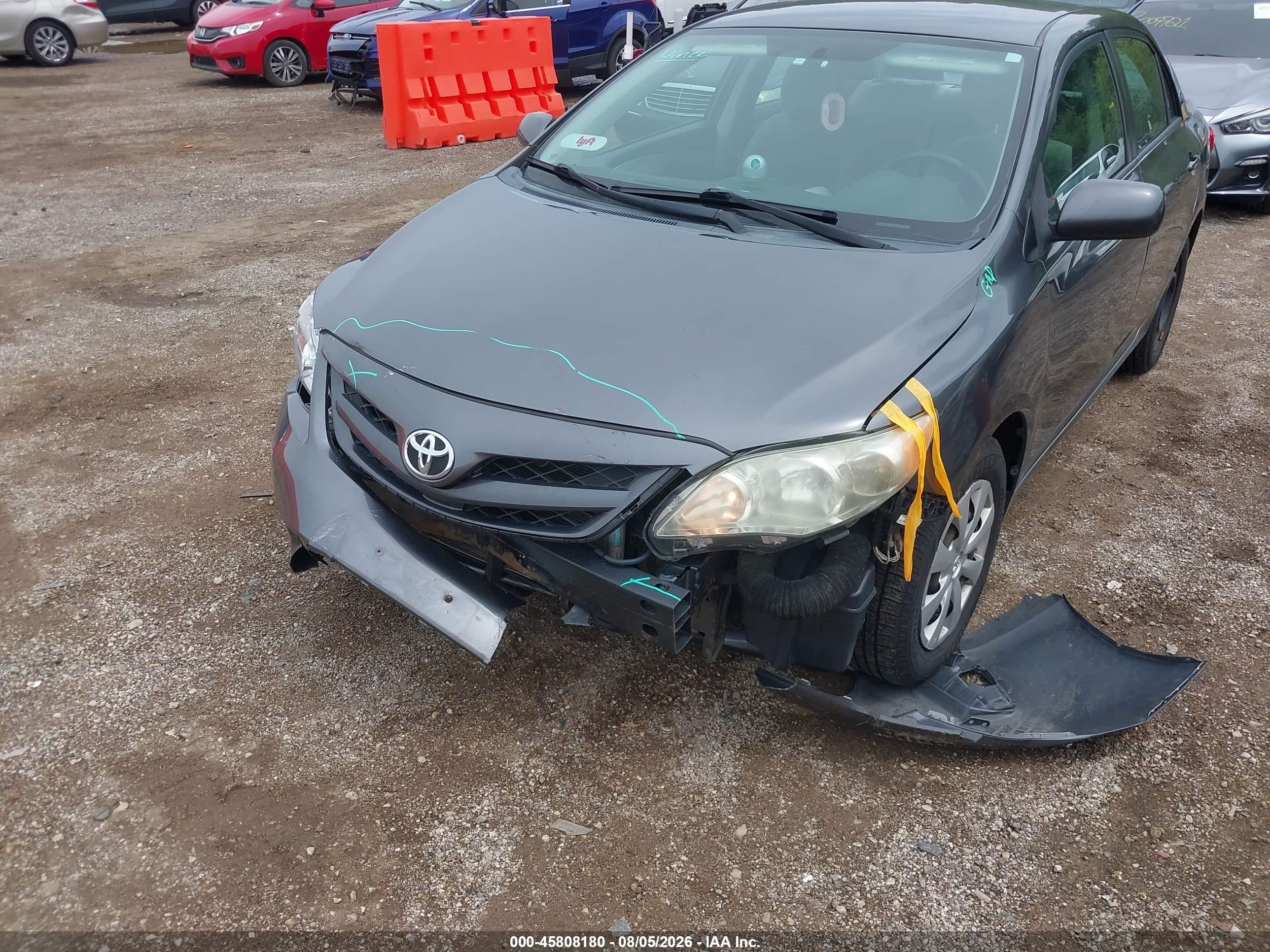 2011 Toyota Corolla Le Gray vin: 2T1BU4EE9BC593830
