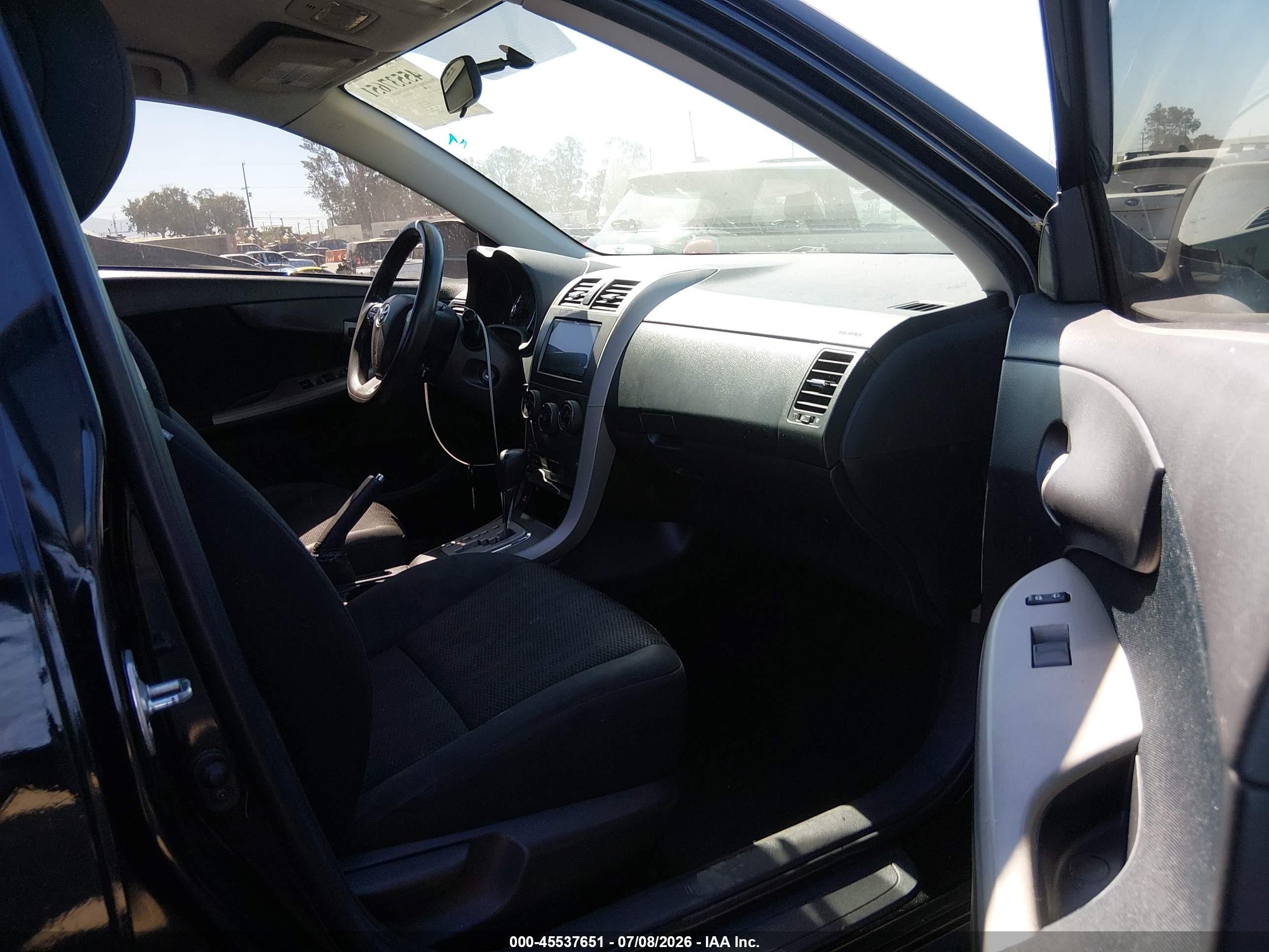 2011 Toyota Corolla S Black vin: 2T1BU4EE9BC600839