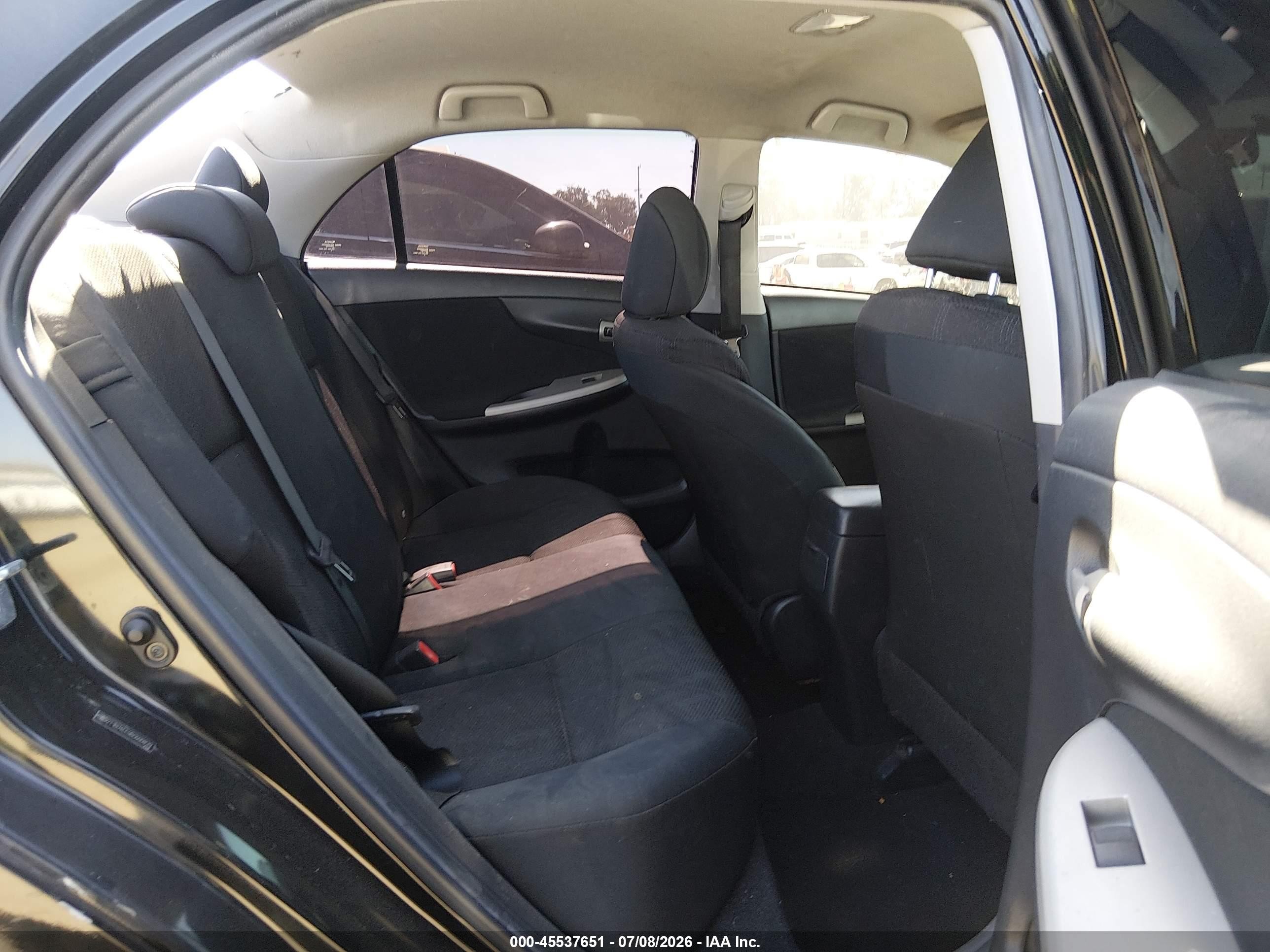 2011 Toyota Corolla S Black vin: 2T1BU4EE9BC600839