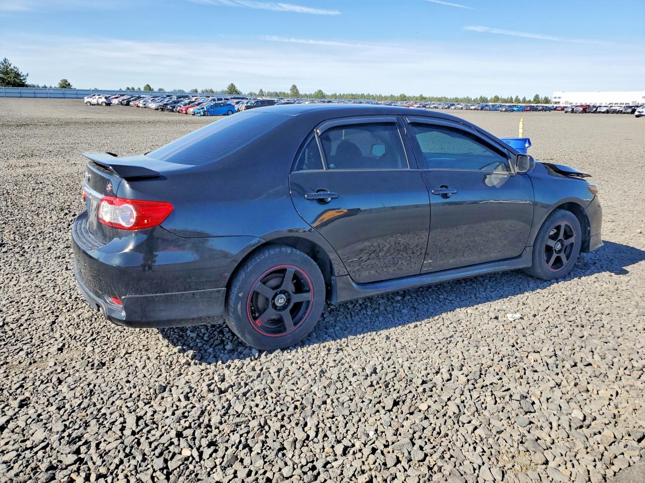 2011 Toyota Corolla S Black vin: 2T1BU4EE9BC613073