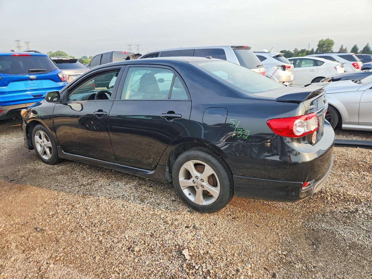 2011 Toyota Corolla S Black vin: 2T1BU4EE9BC641536
