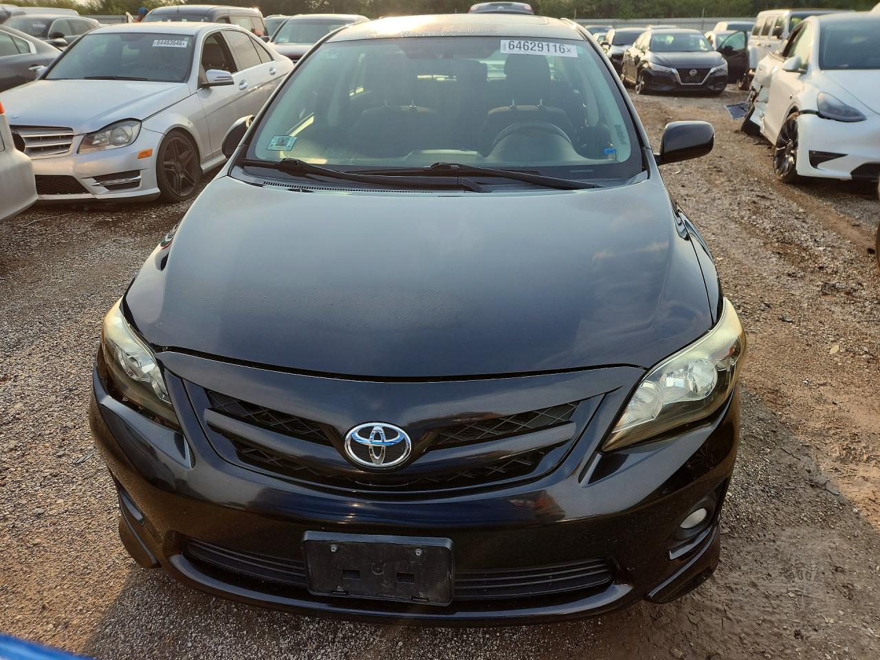 2011 Toyota Corolla S Black vin: 2T1BU4EE9BC641536