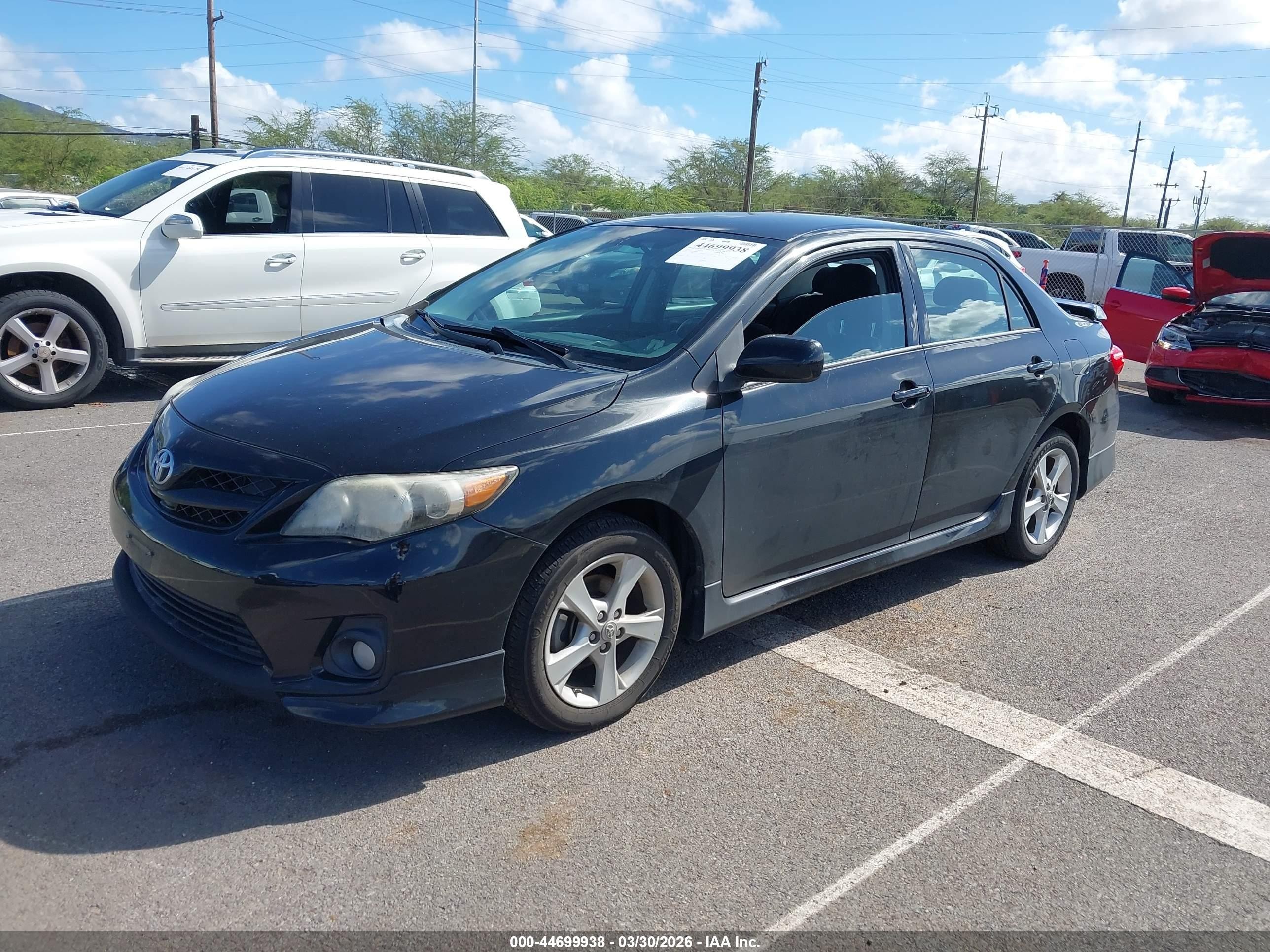 2011 Toyota Corolla S Черный vin: 2T1BU4EE9BC651712