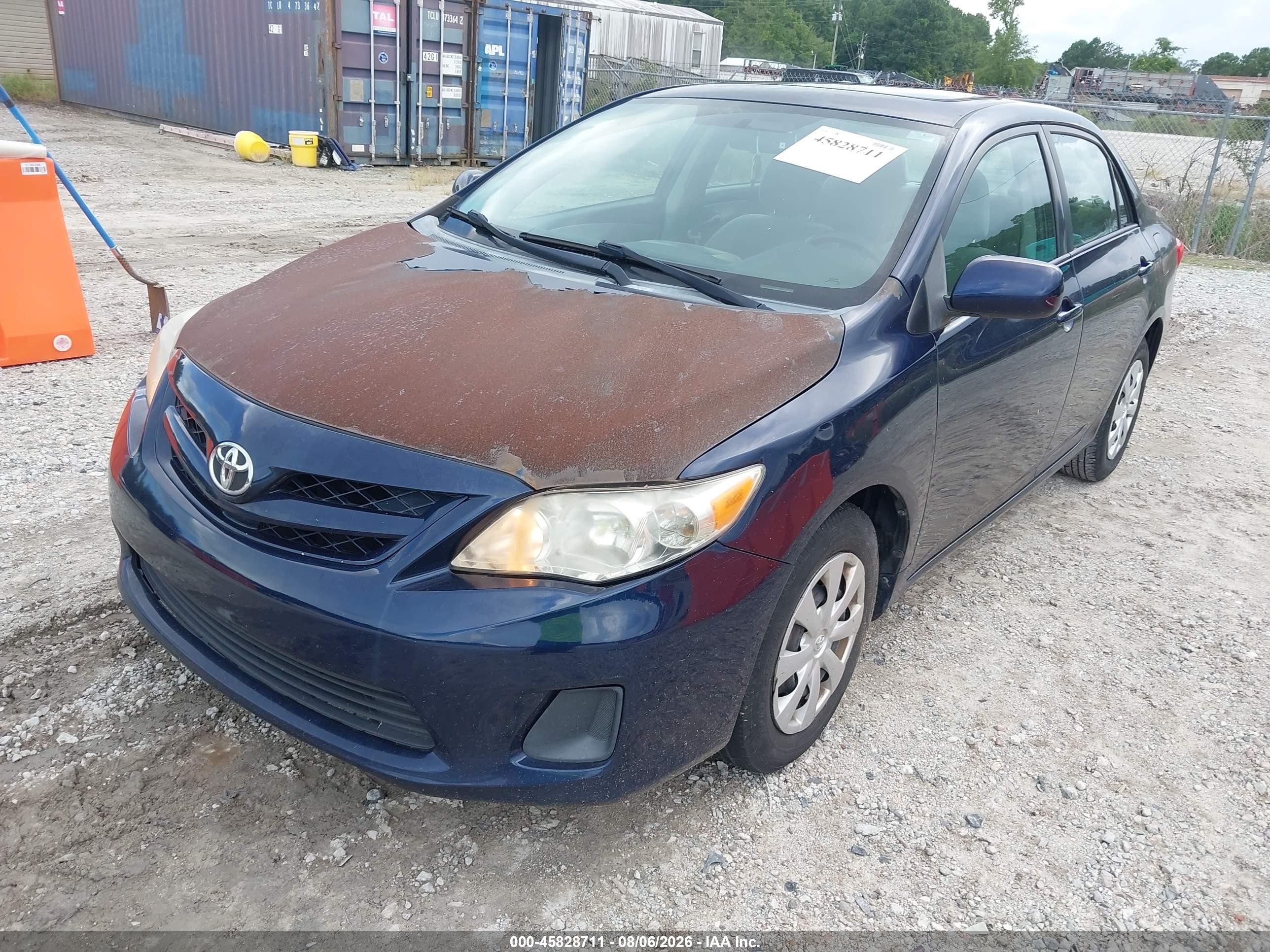 2011 Toyota Corolla Le Blue vin: 2T1BU4EE9BC666565
