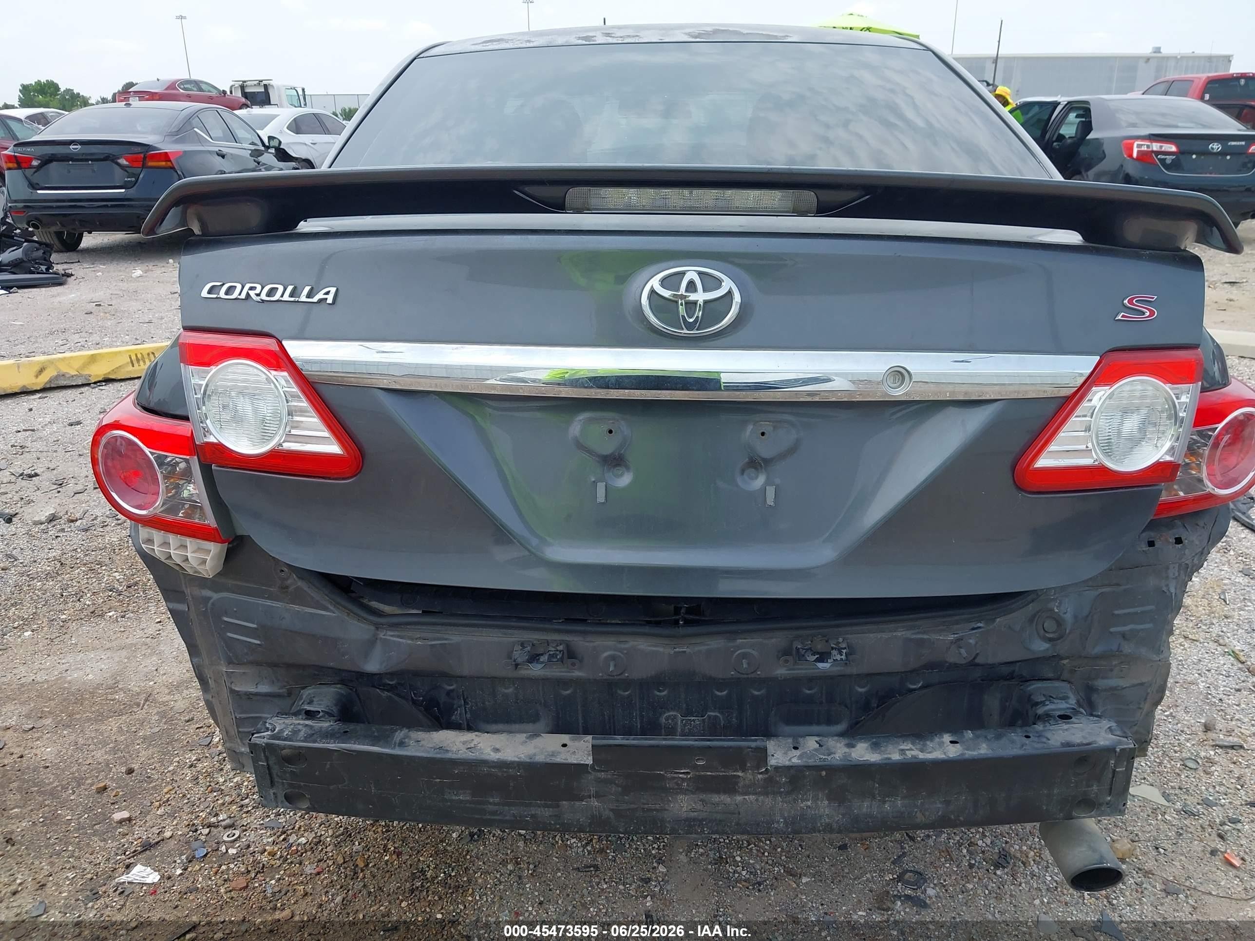 2011 Toyota Corolla S Gray vin: 2T1BU4EE9BC670759