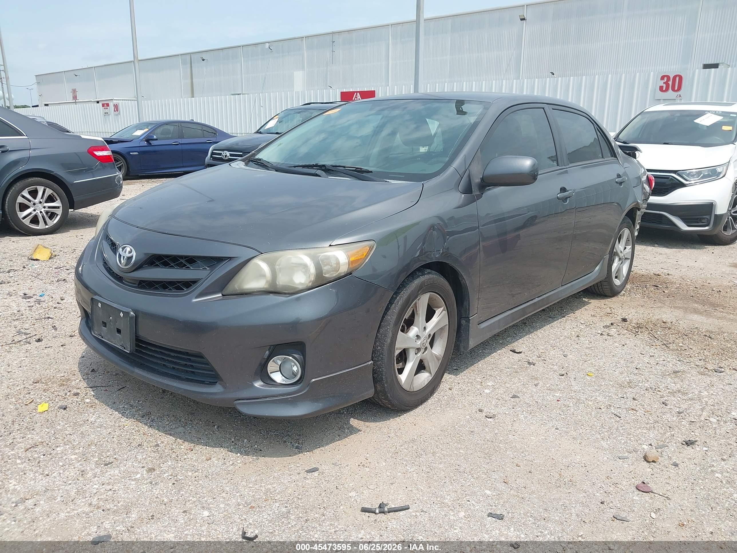 2011 Toyota Corolla S Gray vin: 2T1BU4EE9BC670759
