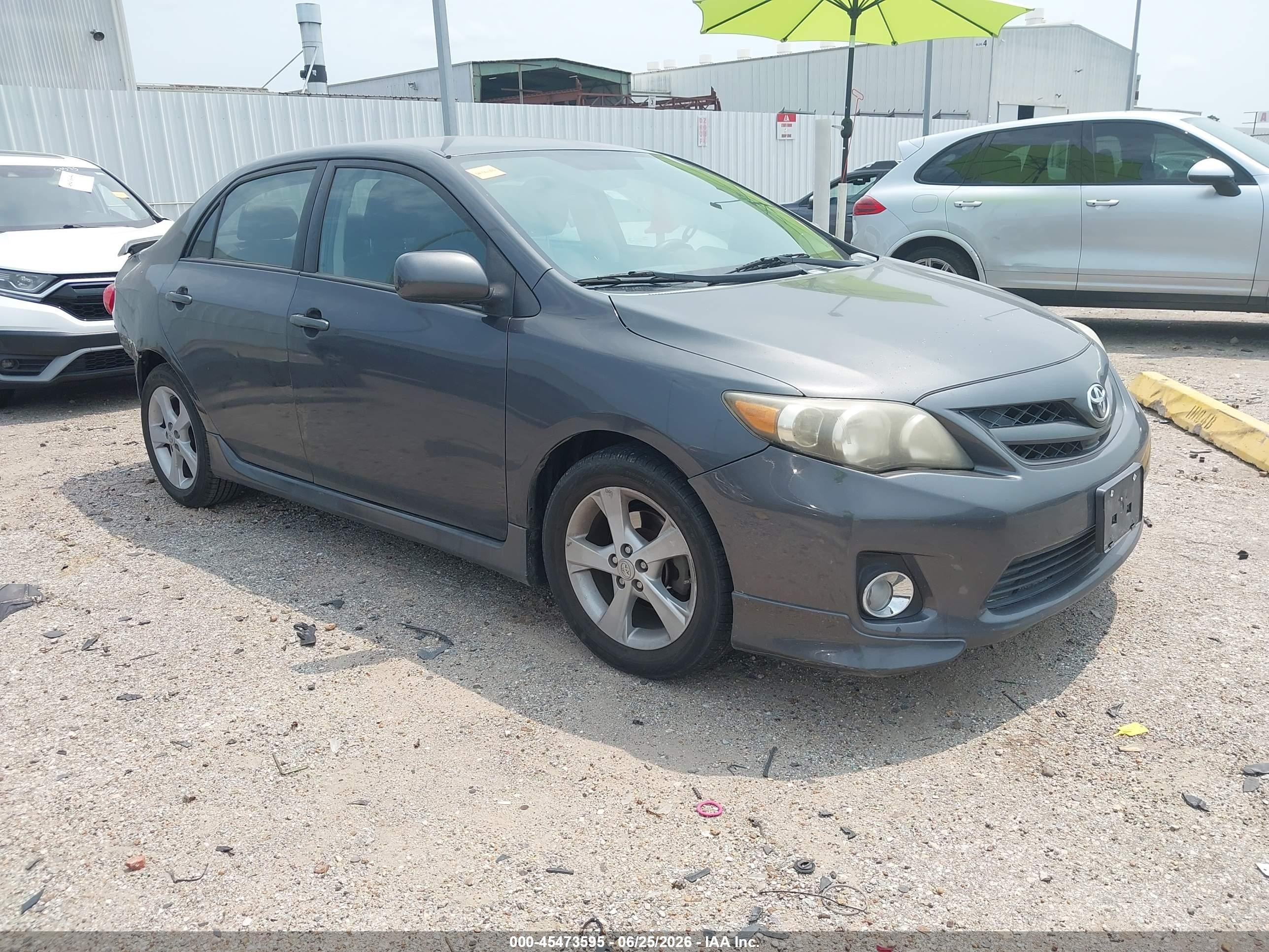 2011 Toyota Corolla S Gray vin: 2T1BU4EE9BC670759