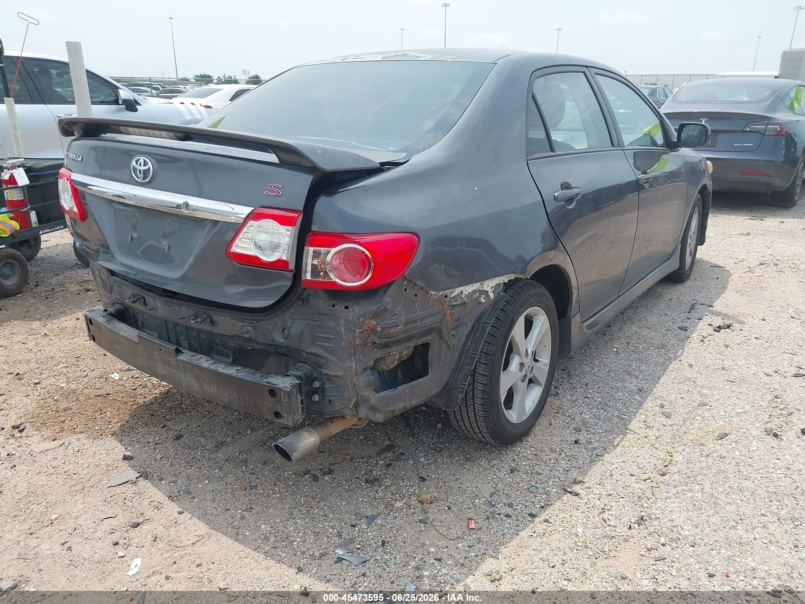 2011 Toyota Corolla S Gray vin: 2T1BU4EE9BC670759