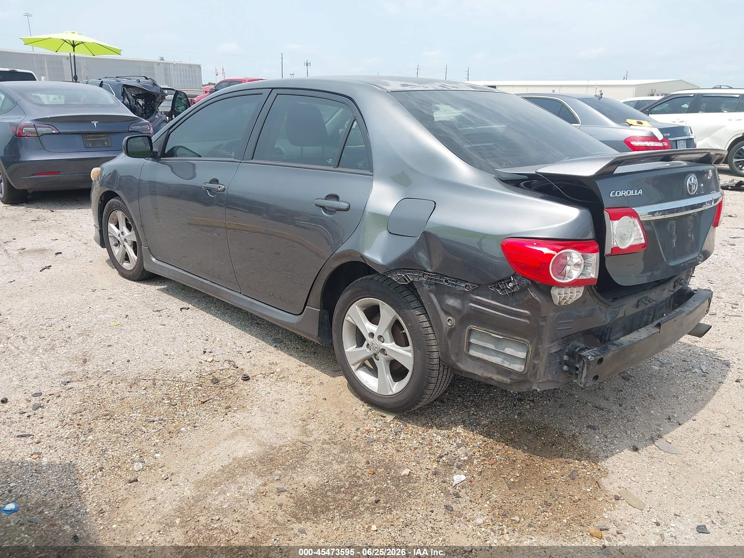 2011 Toyota Corolla S Gray vin: 2T1BU4EE9BC670759