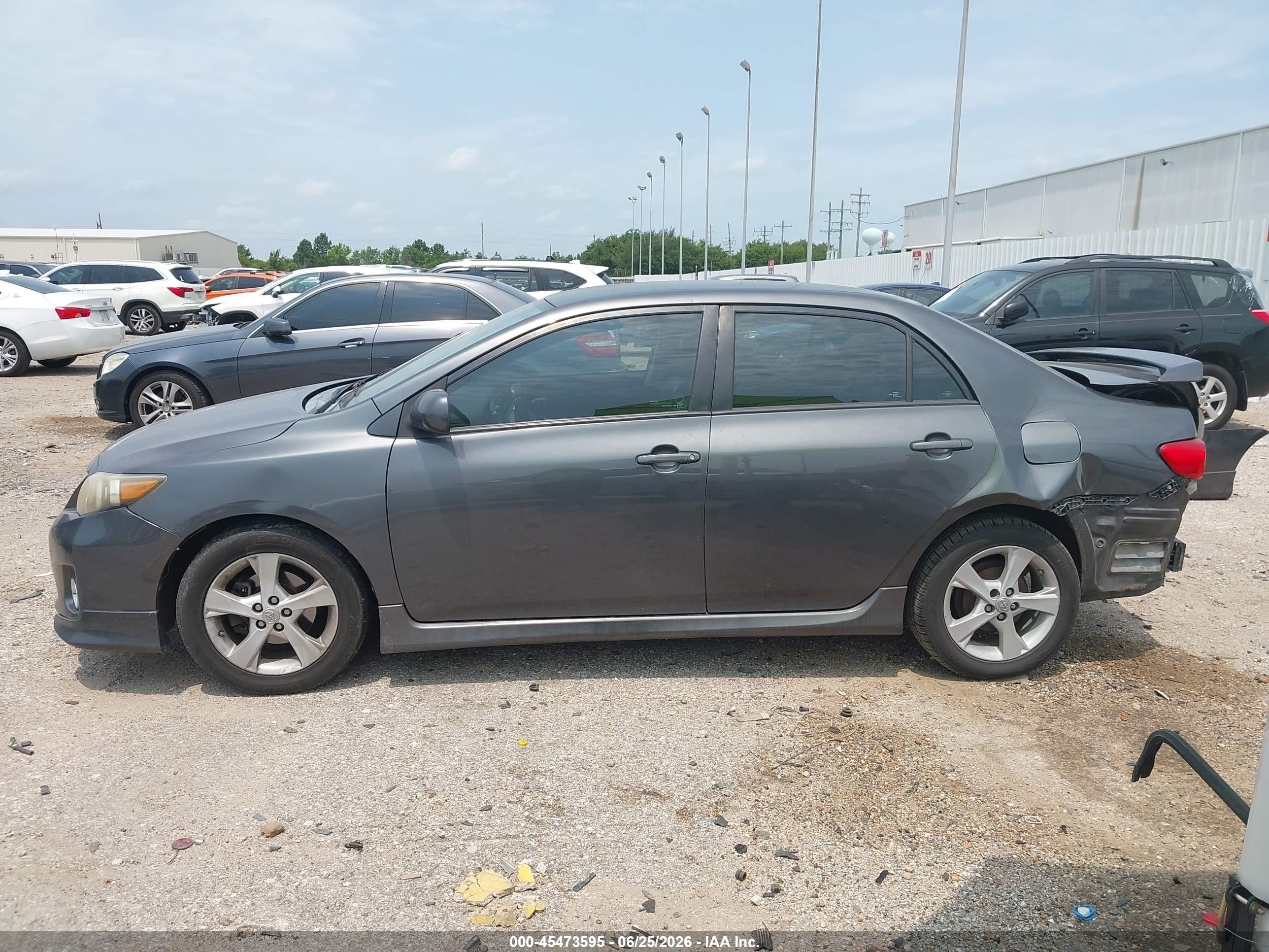 2011 Toyota Corolla S Gray vin: 2T1BU4EE9BC670759