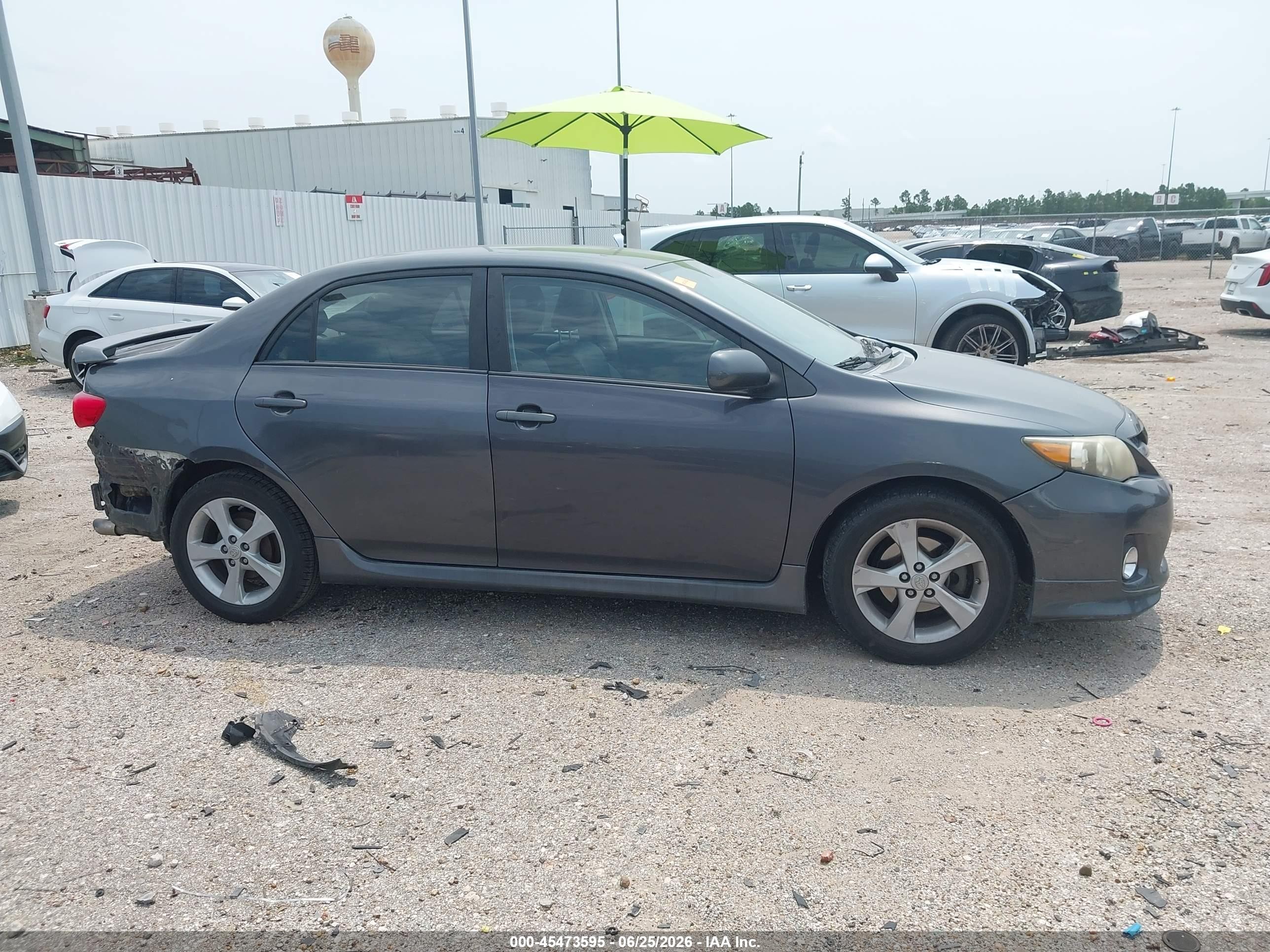 2011 Toyota Corolla S Gray vin: 2T1BU4EE9BC670759