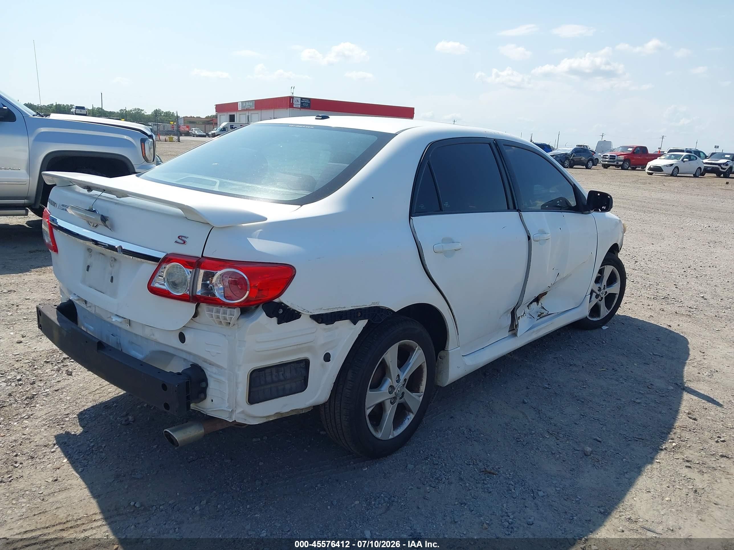 2011 Toyota Corolla S White vin: 2T1BU4EE9BC691420