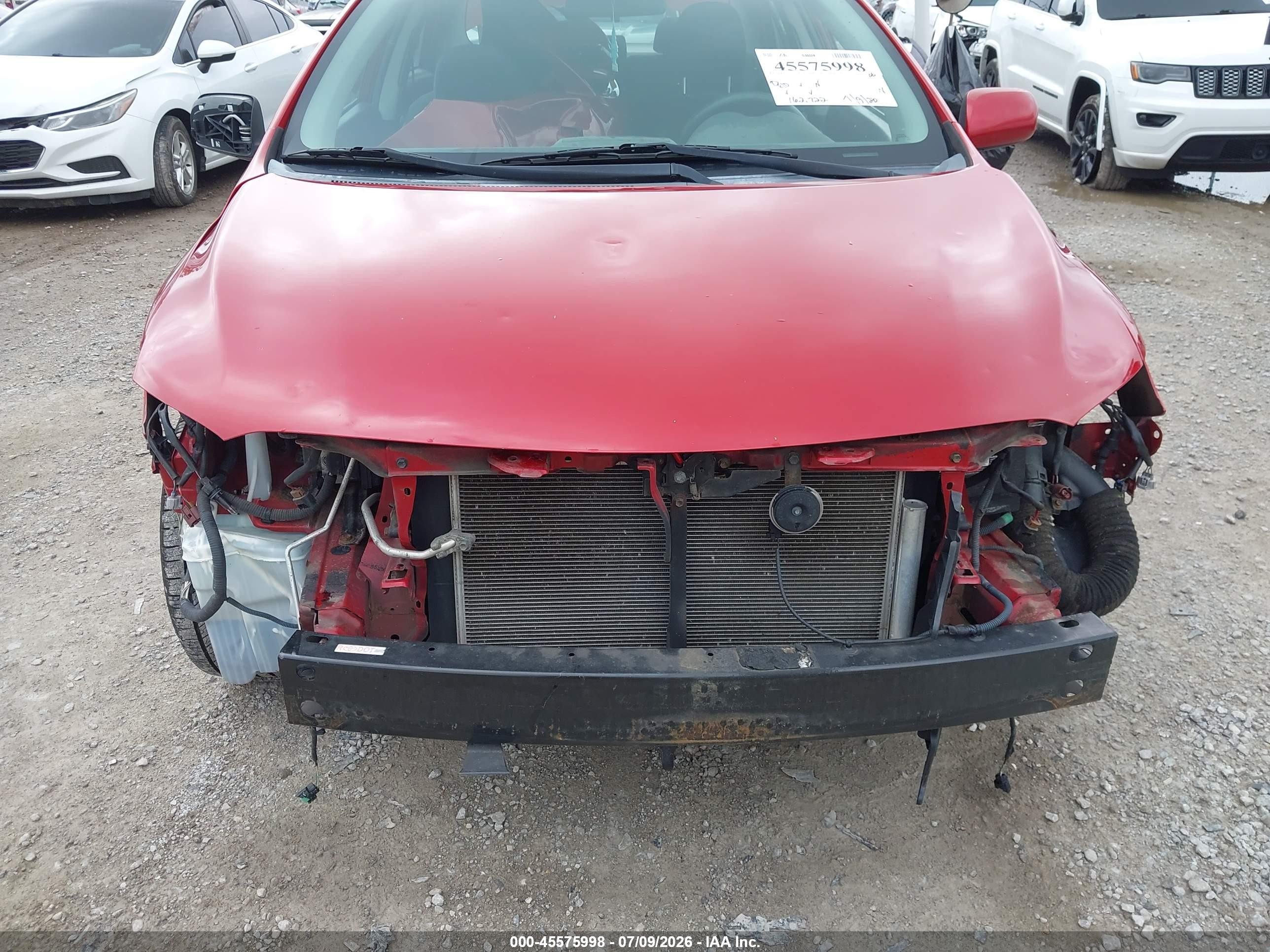 2011 Toyota Corolla S Red vin: 2T1BU4EE9BC711102