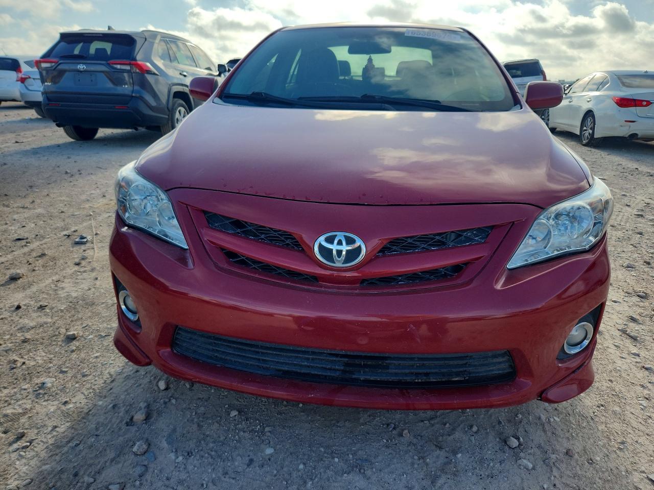 2011 Toyota Corolla S Red vin: 2T1BU4EE9BC716509
