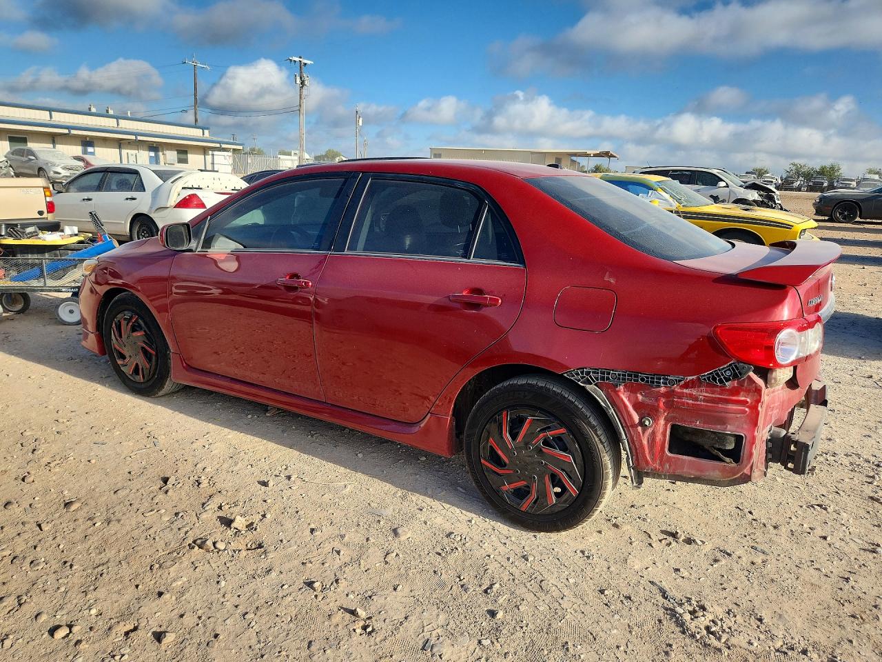 2011 Toyota Corolla S Red vin: 2T1BU4EE9BC716509