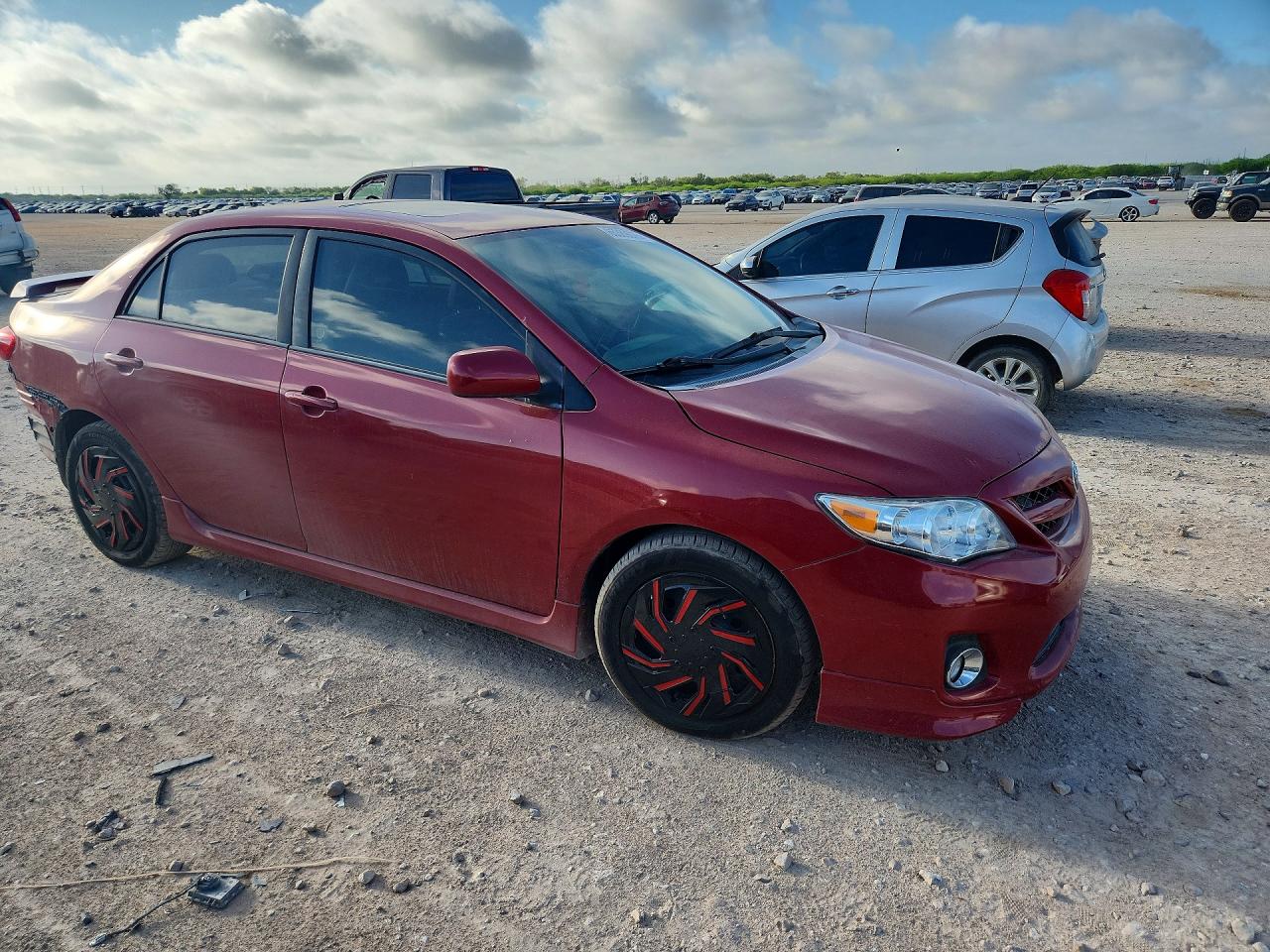 2011 Toyota Corolla S Red vin: 2T1BU4EE9BC716509