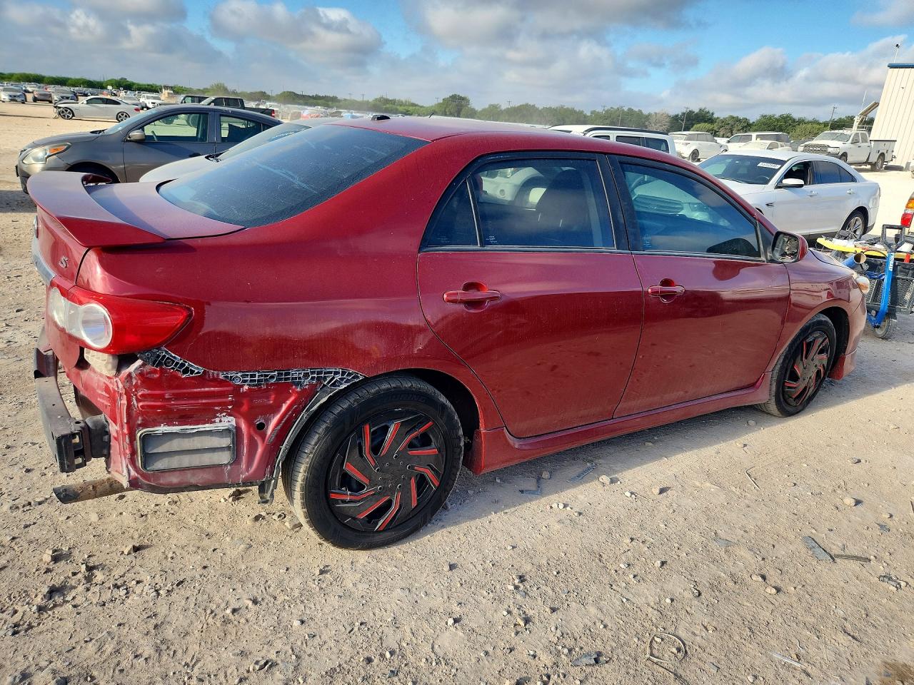 2011 Toyota Corolla S Red vin: 2T1BU4EE9BC716509