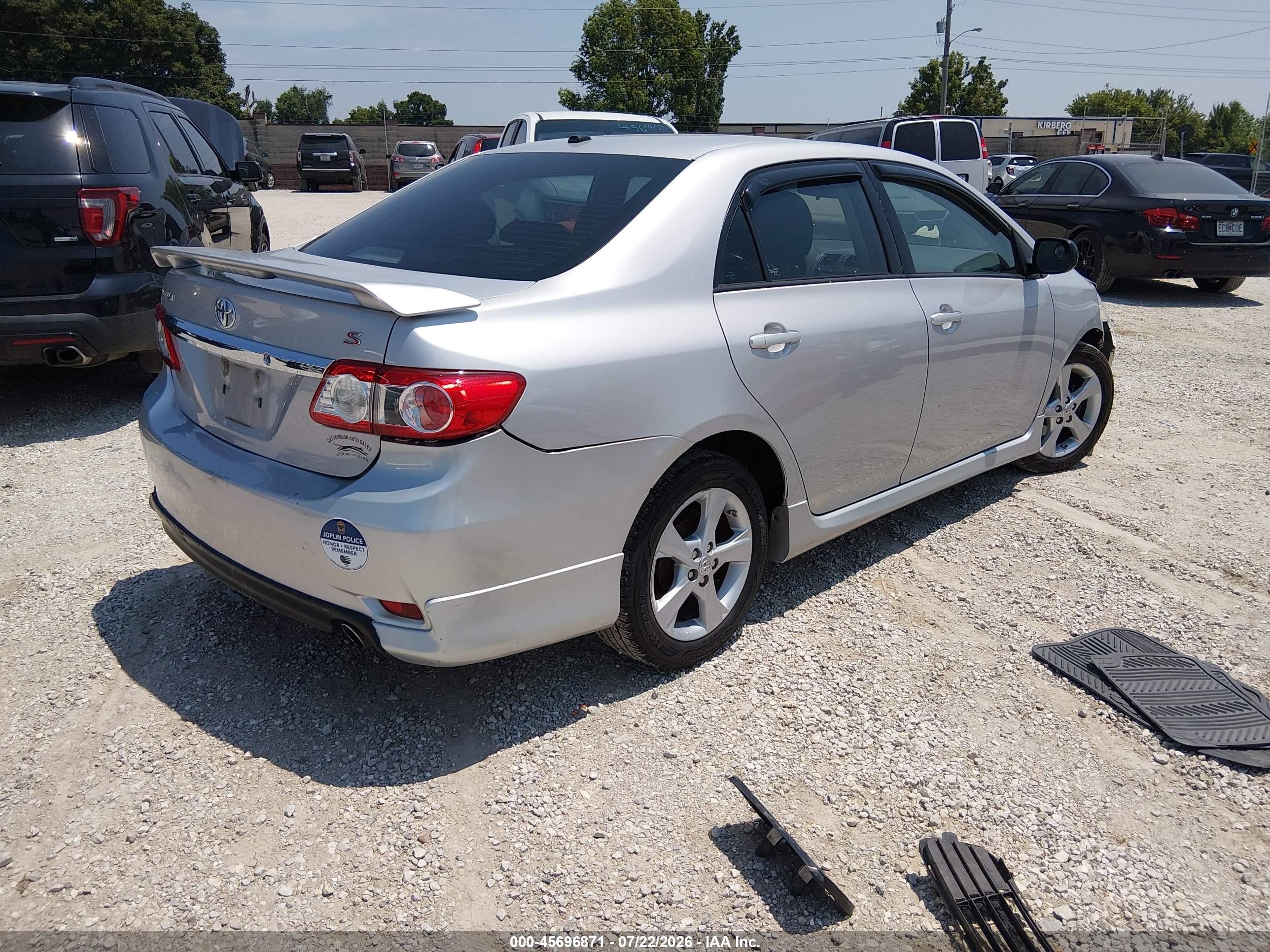 2011 Toyota Corolla S Silver vin: 2T1BU4EE9BC723170