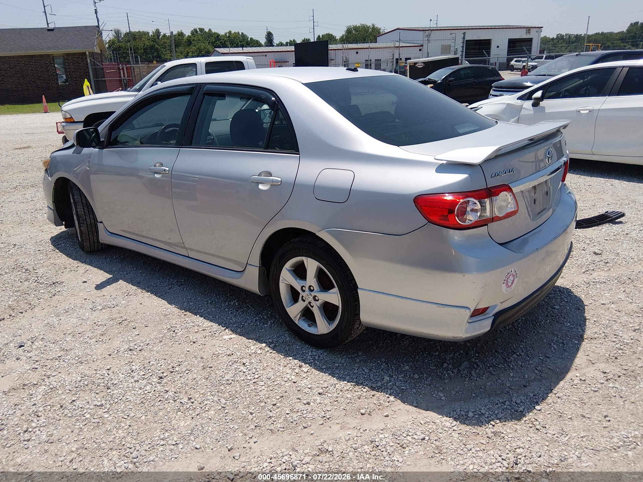 2011 Toyota Corolla S Silver vin: 2T1BU4EE9BC723170
