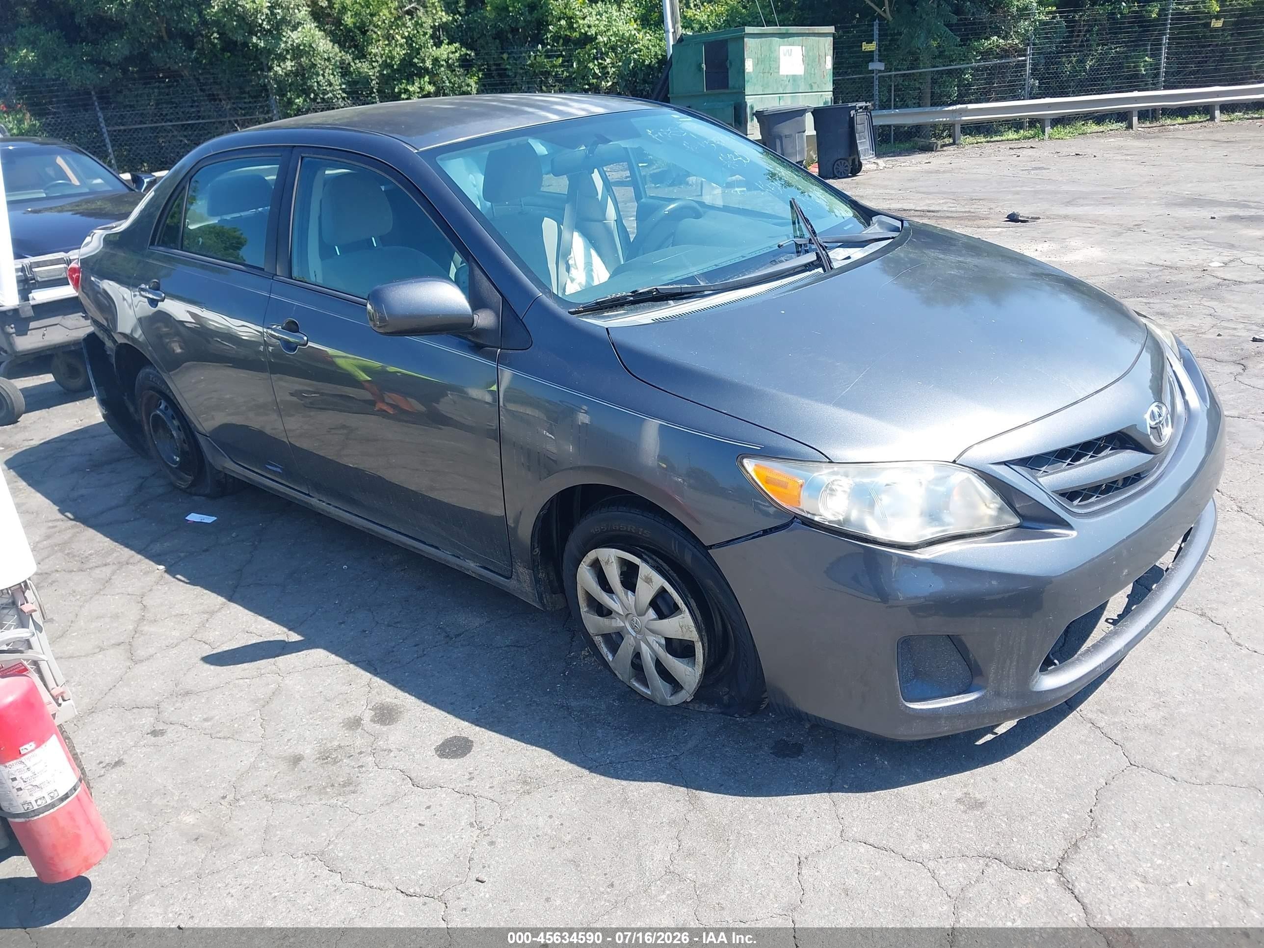 2011 Toyota Corolla Le Gray vin: 2T1BU4EE9BC730748