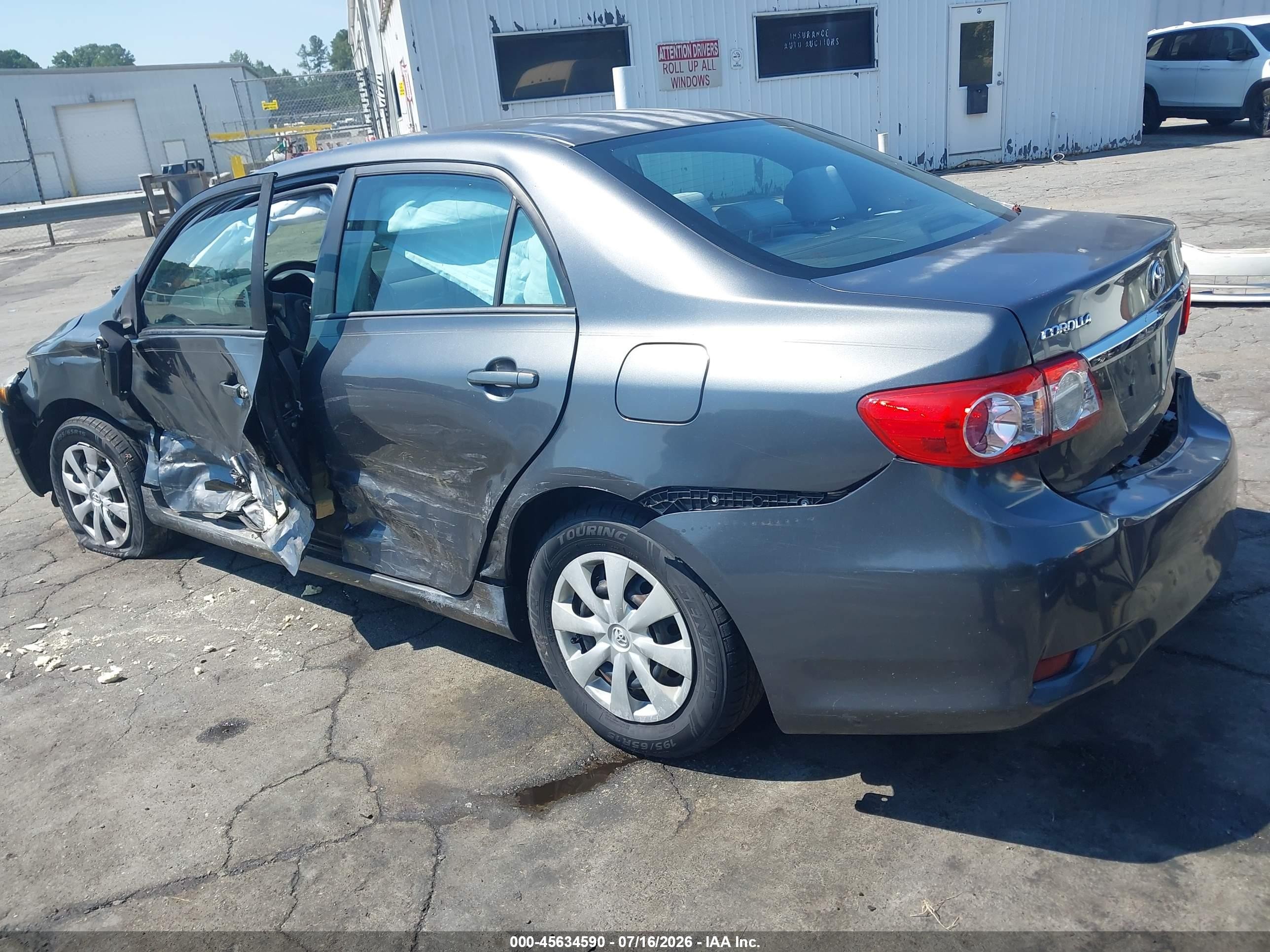 2011 Toyota Corolla Le Gray vin: 2T1BU4EE9BC730748