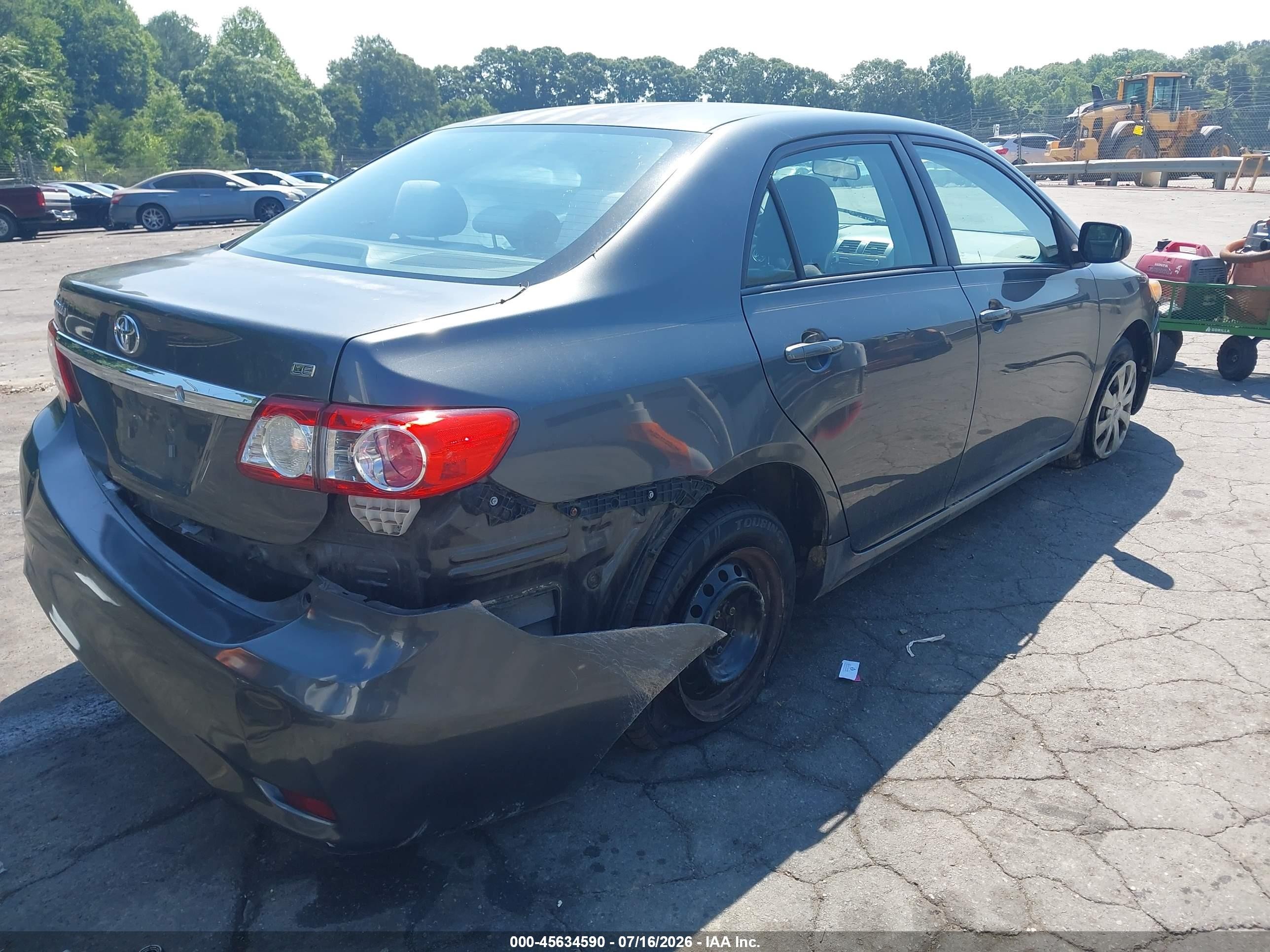 2011 Toyota Corolla Le Gray vin: 2T1BU4EE9BC730748