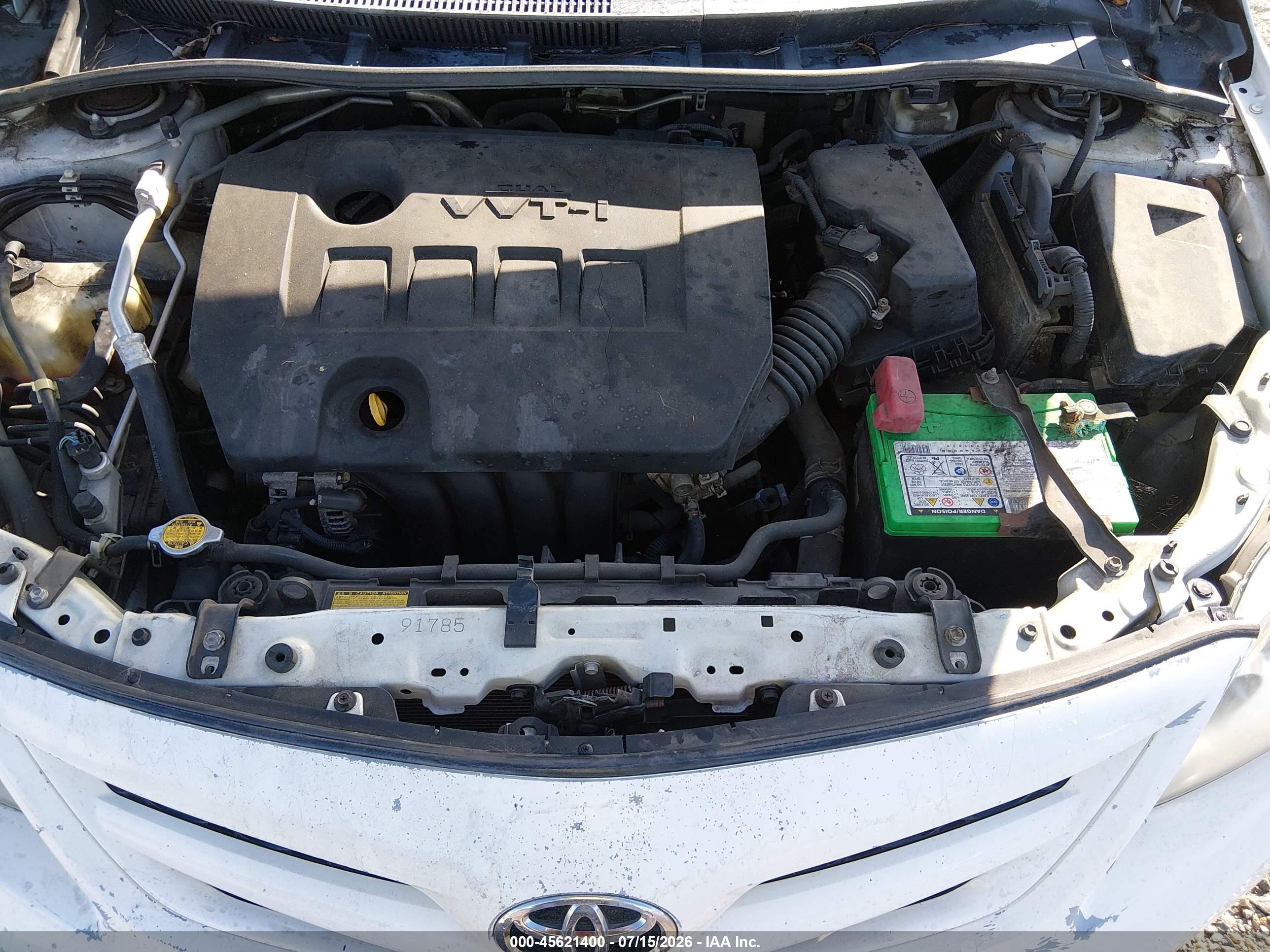 2011 Toyota Corolla Le White vin: 2T1BU4EE9BC753785