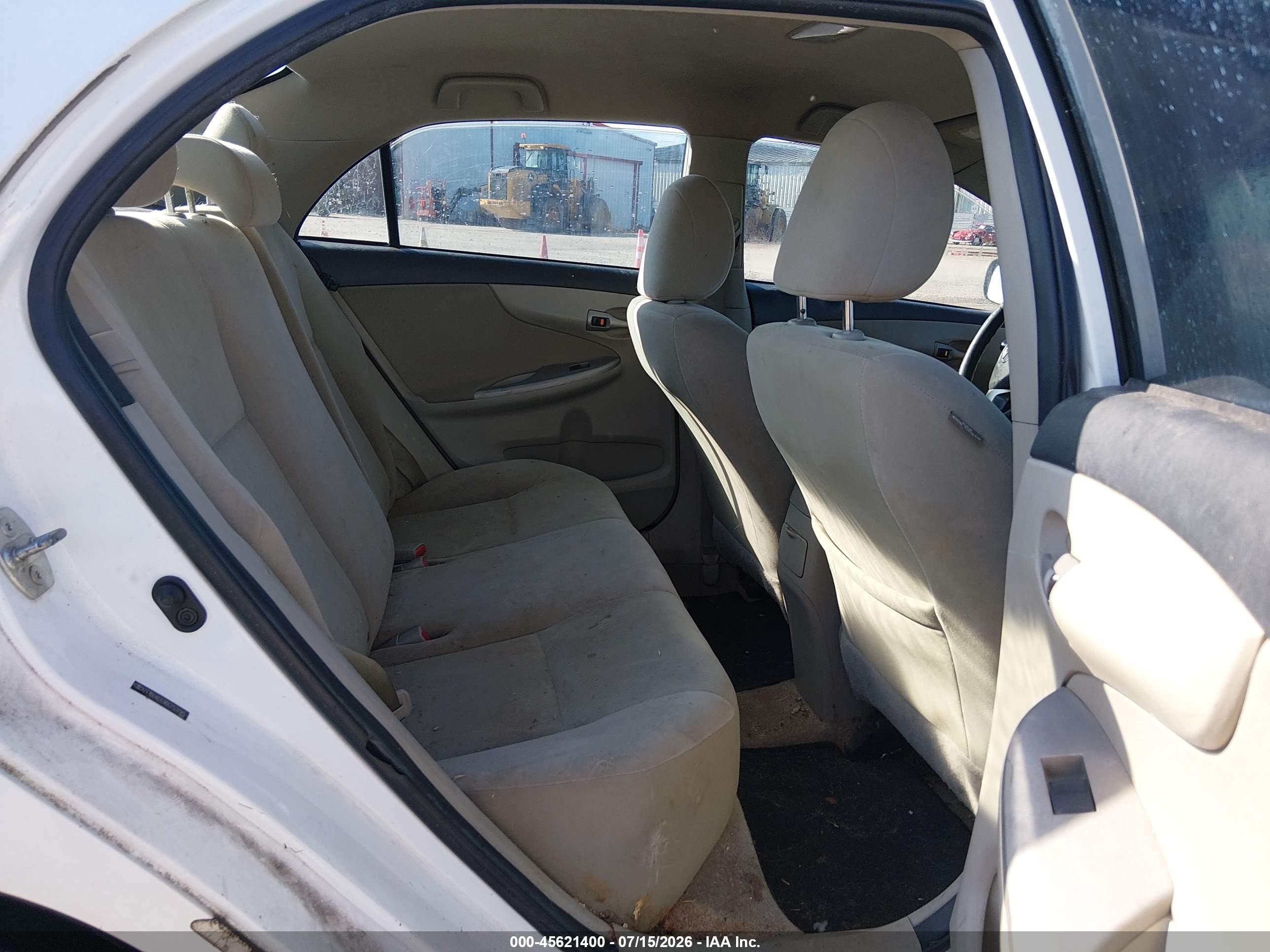 2011 Toyota Corolla Le White vin: 2T1BU4EE9BC753785