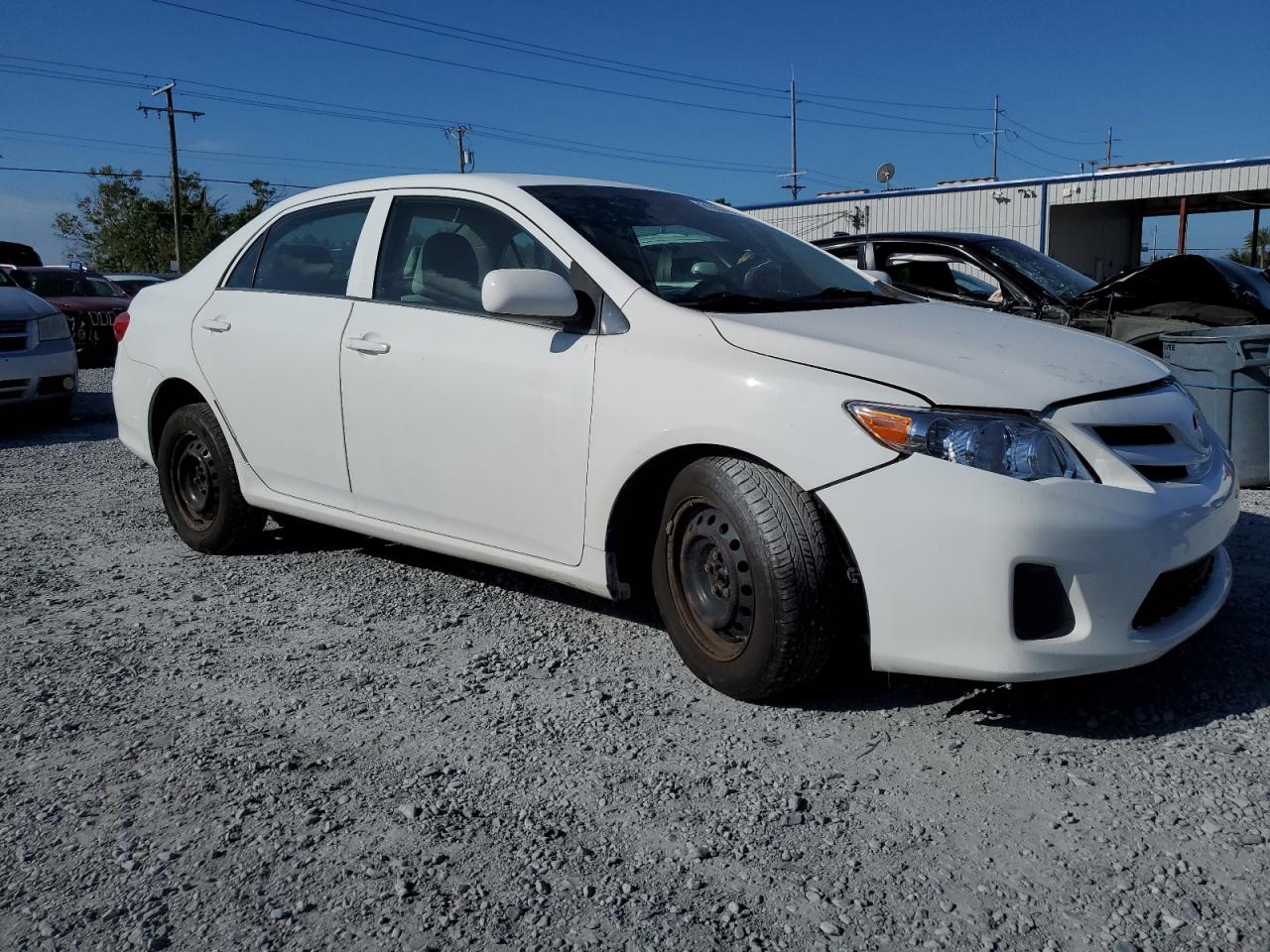 2012 Toyota Corolla Base White vin: 2T1BU4EE9CC760320