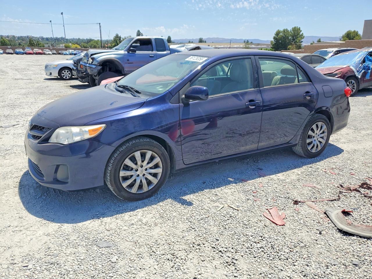 2012 Toyota Corolla Le Blue vin: 2T1BU4EE9CC766618