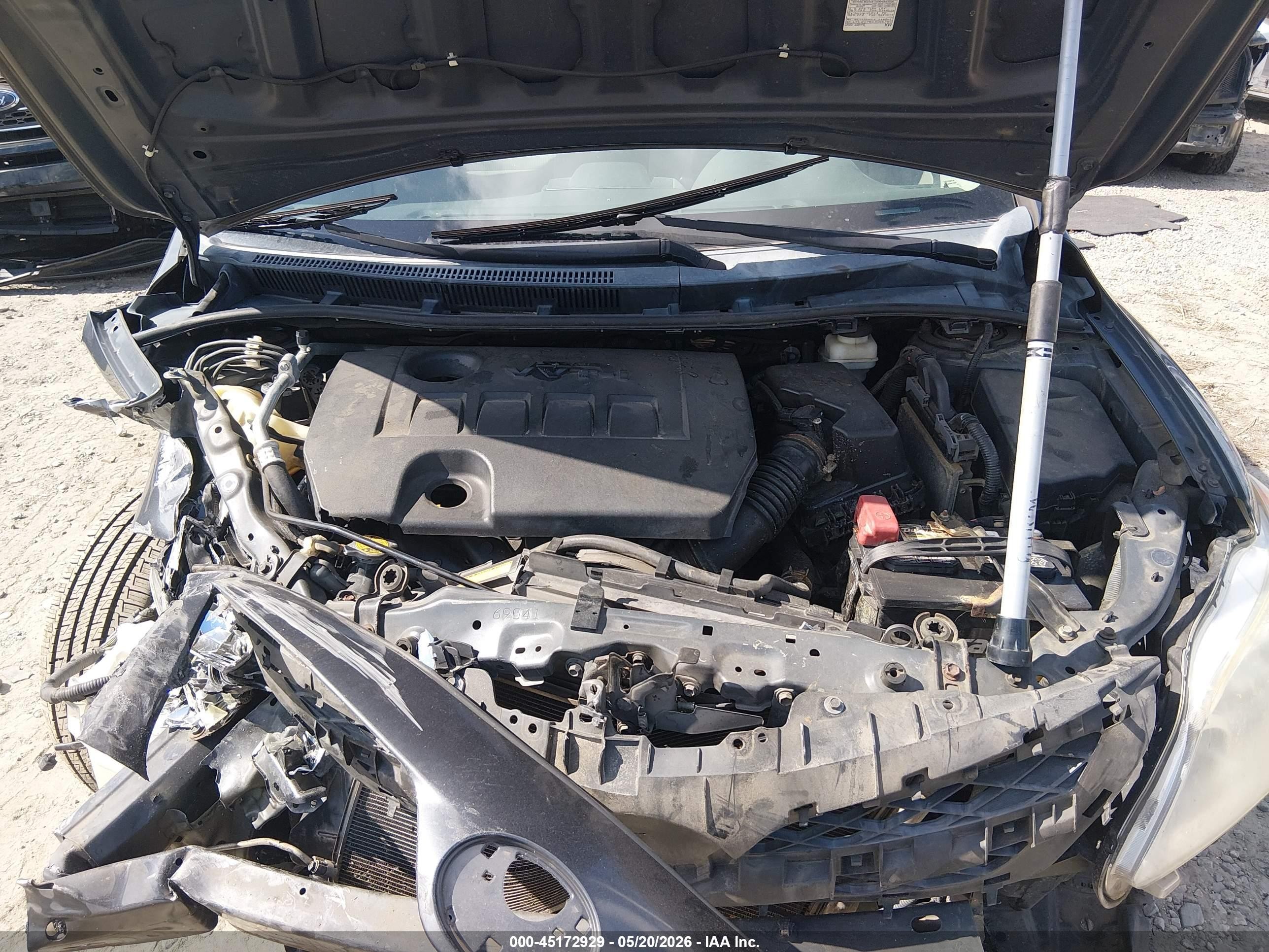 2012 Toyota Corolla Le Gray vin: 2T1BU4EE9CC780258