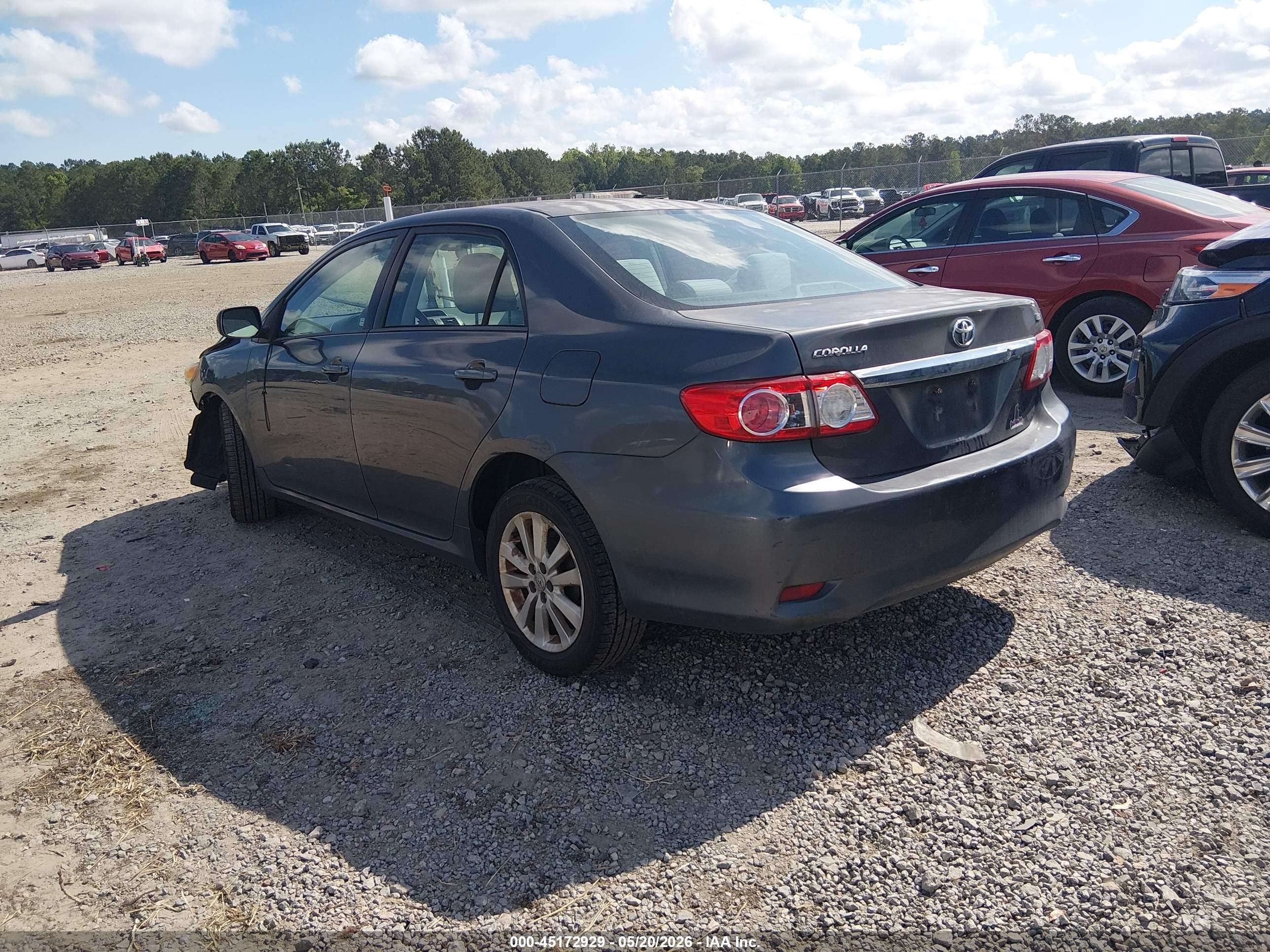 2012 Toyota Corolla Le Gray vin: 2T1BU4EE9CC780258
