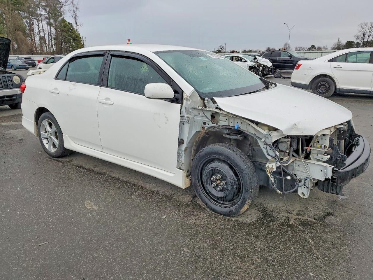 2012 Toyota Corolla Base White vin: 2T1BU4EE9CC791454