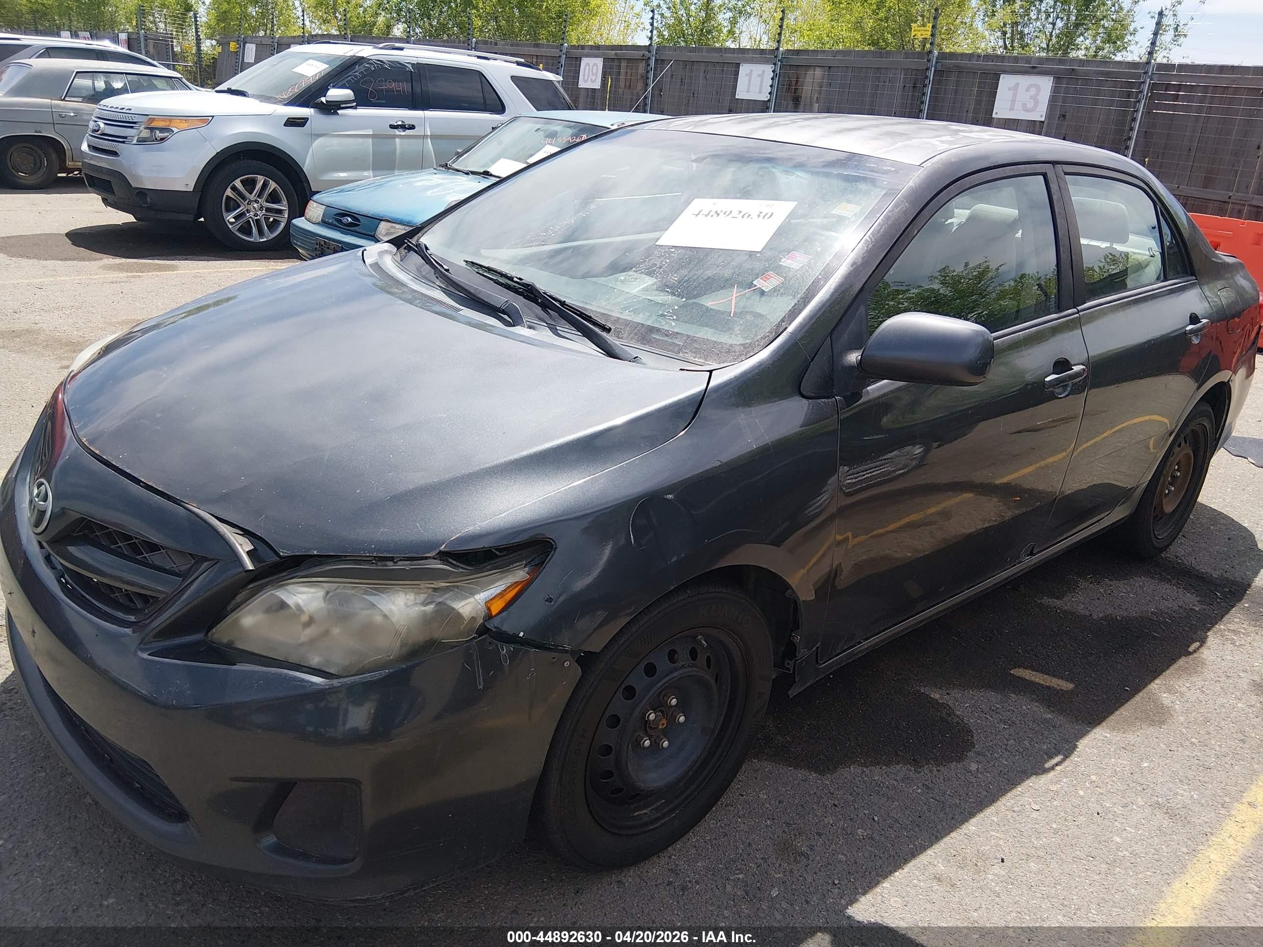 2012 Toyota Corolla Le Black vin: 2T1BU4EE9CC801190