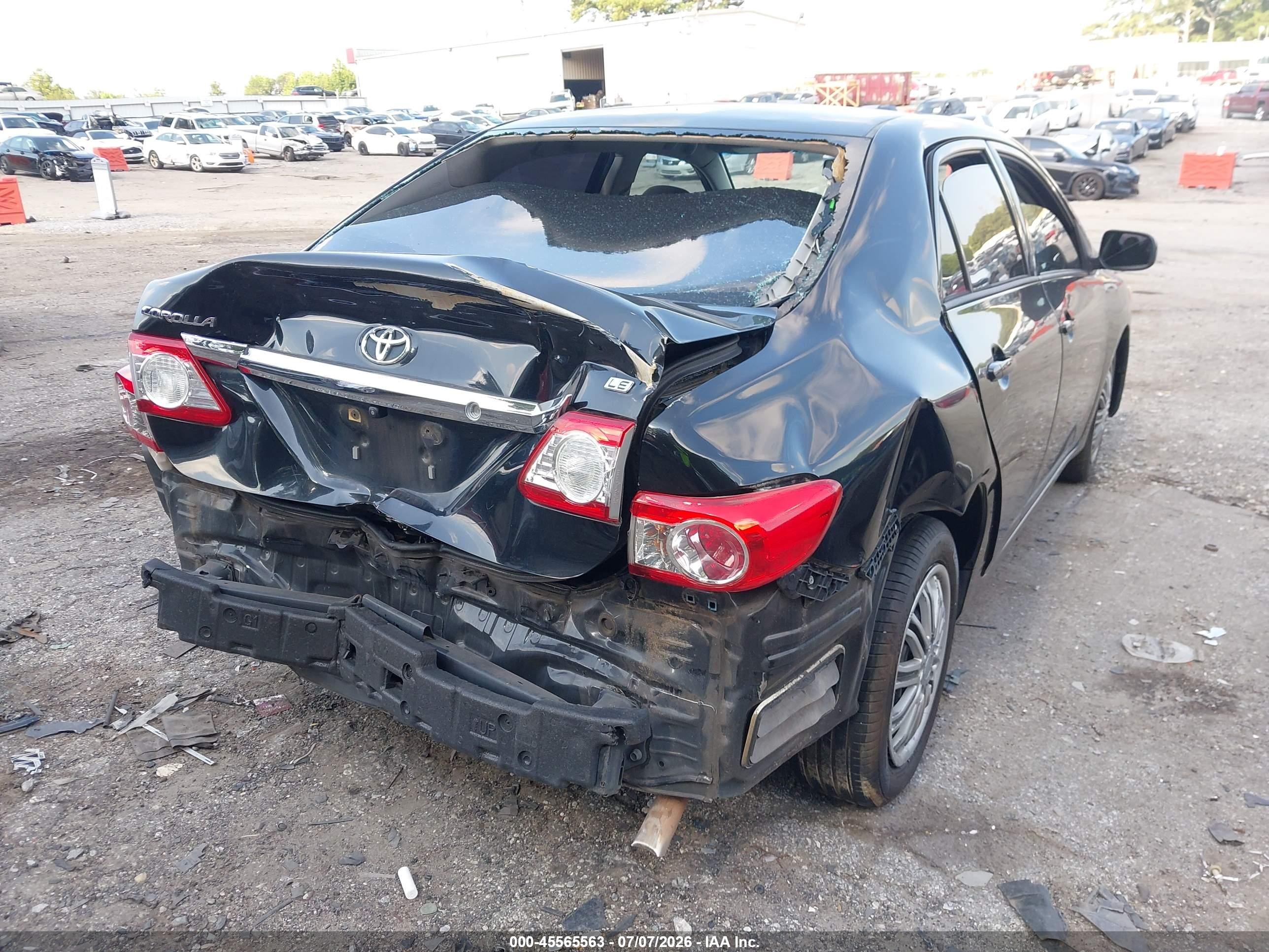 2012 Toyota Corolla Le Black vin: 2T1BU4EE9CC808527