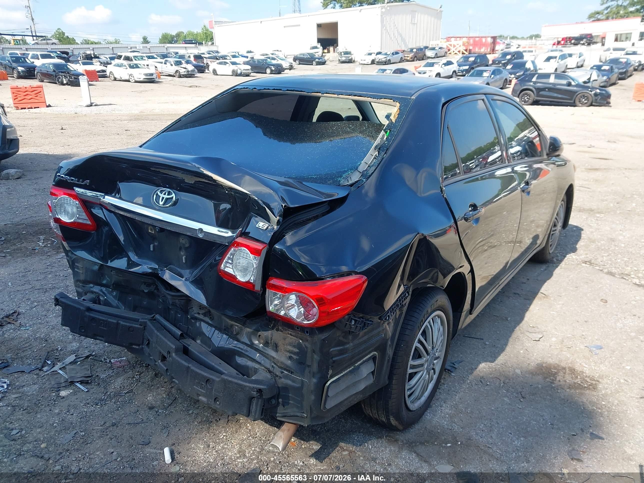 2012 Toyota Corolla Le Black vin: 2T1BU4EE9CC808527