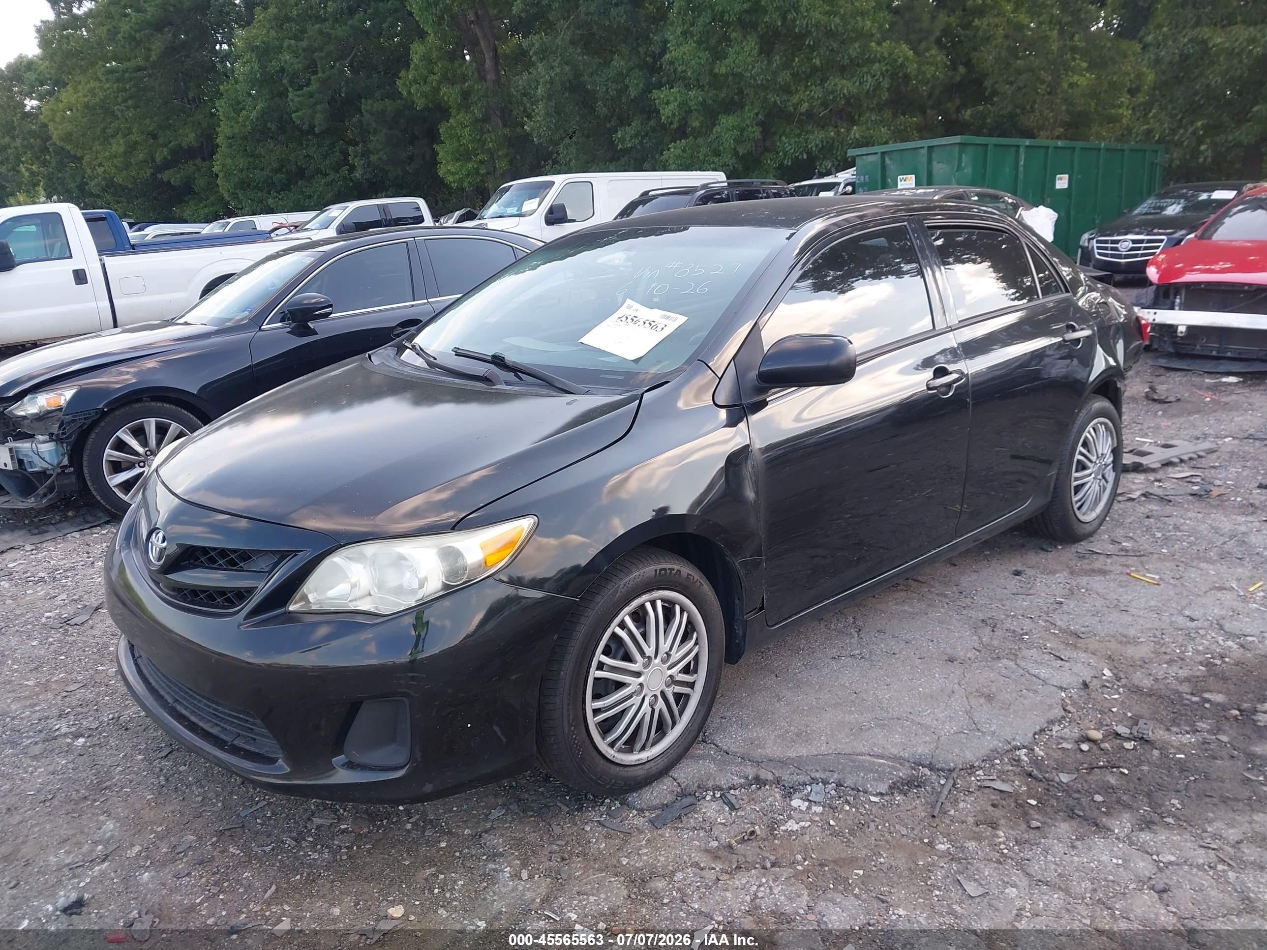 2012 Toyota Corolla Le Black vin: 2T1BU4EE9CC808527