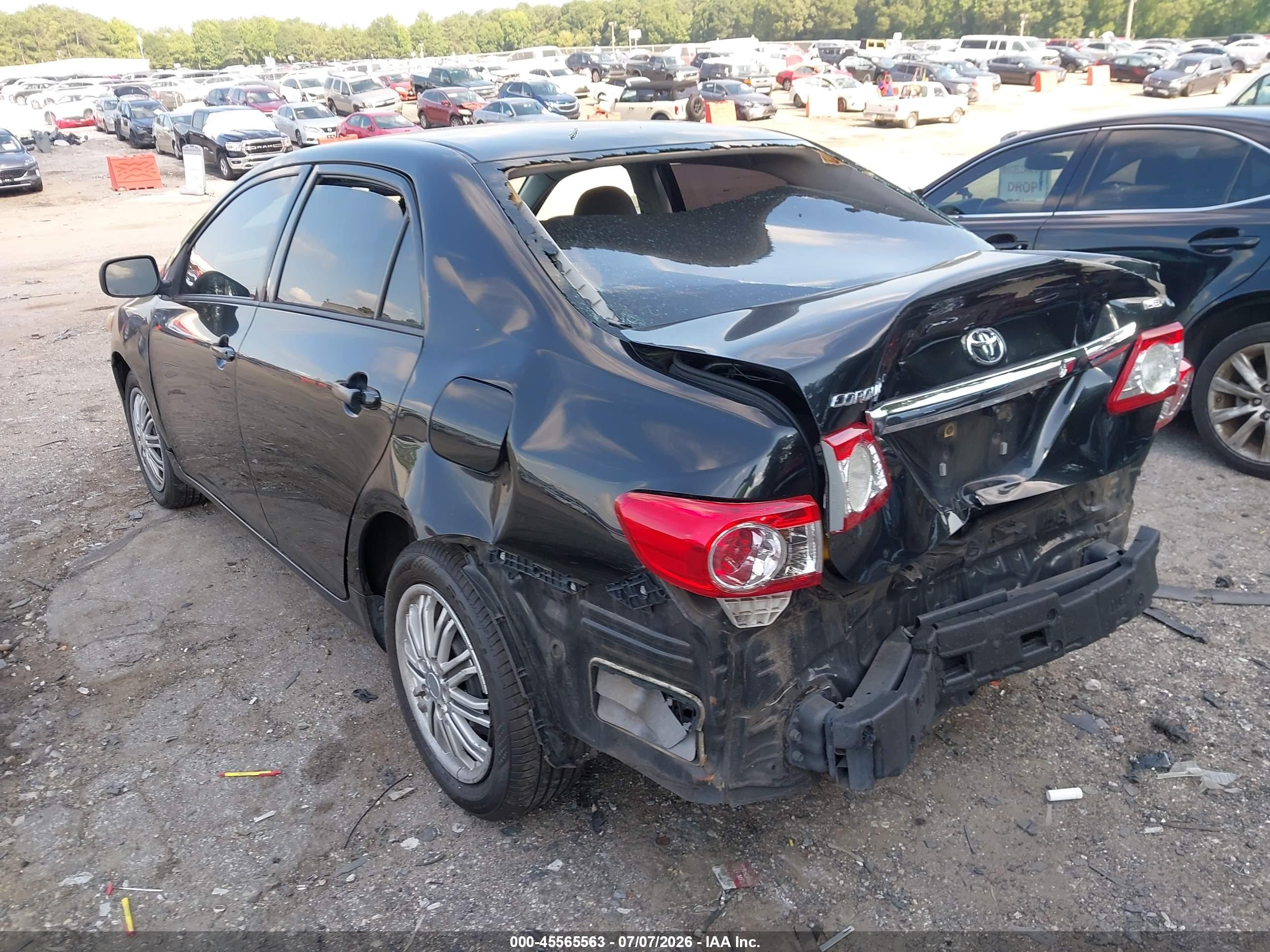 2012 Toyota Corolla Le Black vin: 2T1BU4EE9CC808527