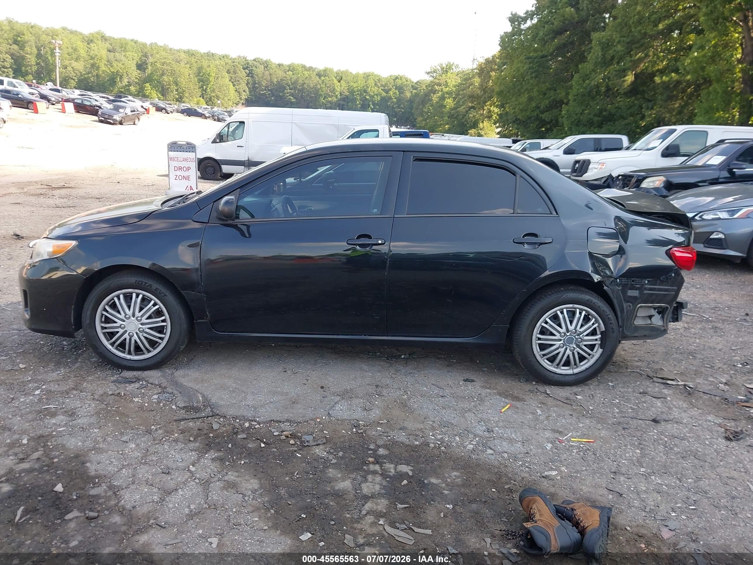 2012 Toyota Corolla Le Black vin: 2T1BU4EE9CC808527