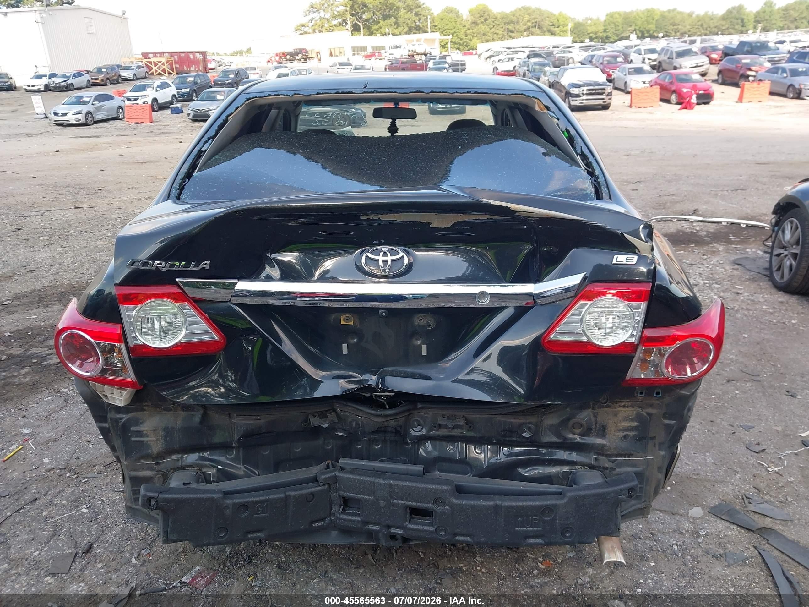 2012 Toyota Corolla Le Black vin: 2T1BU4EE9CC808527