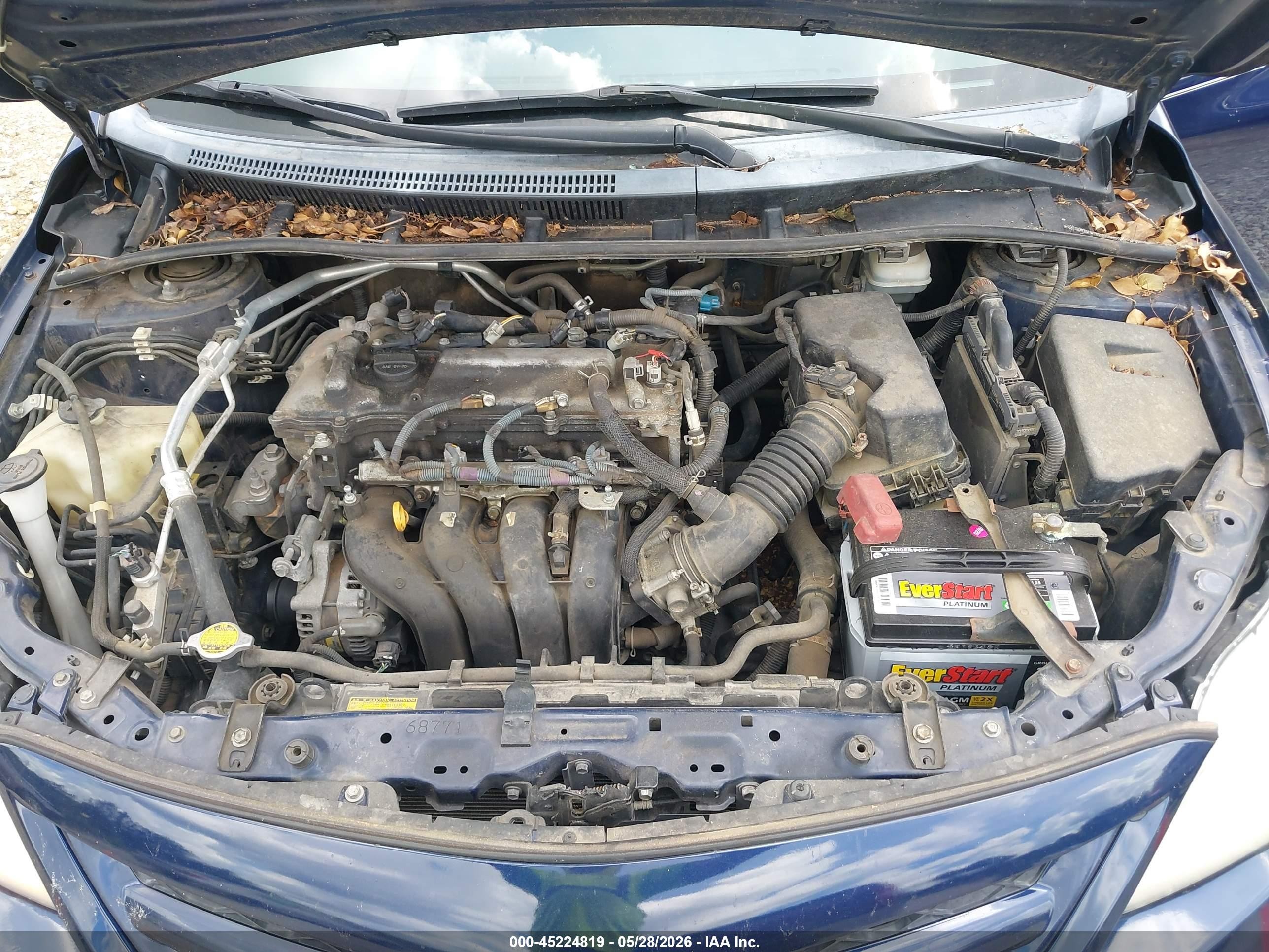 2012 Toyota Corolla Le Blue vin: 2T1BU4EE9CC828731