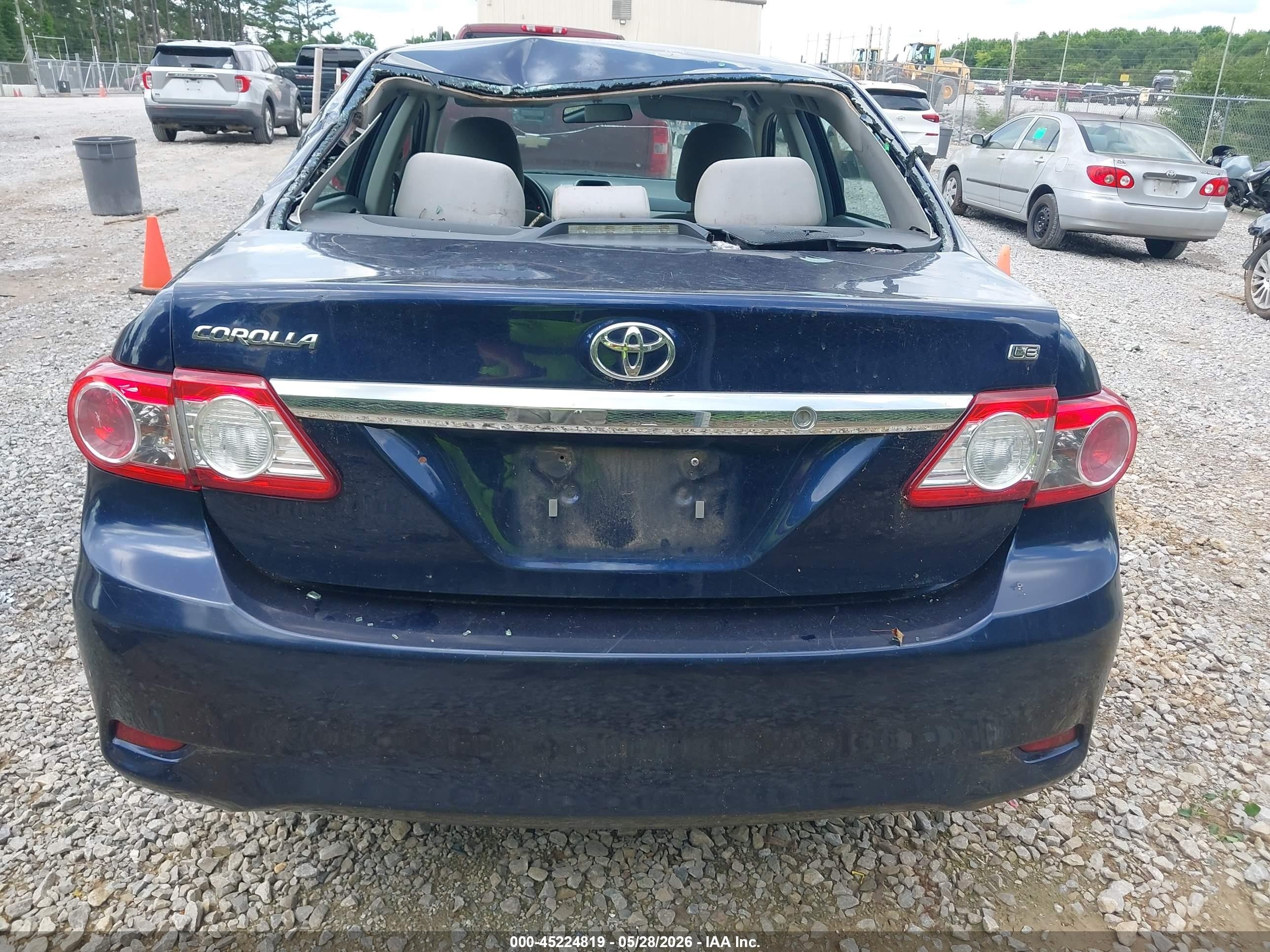 2012 Toyota Corolla Le Blue vin: 2T1BU4EE9CC828731