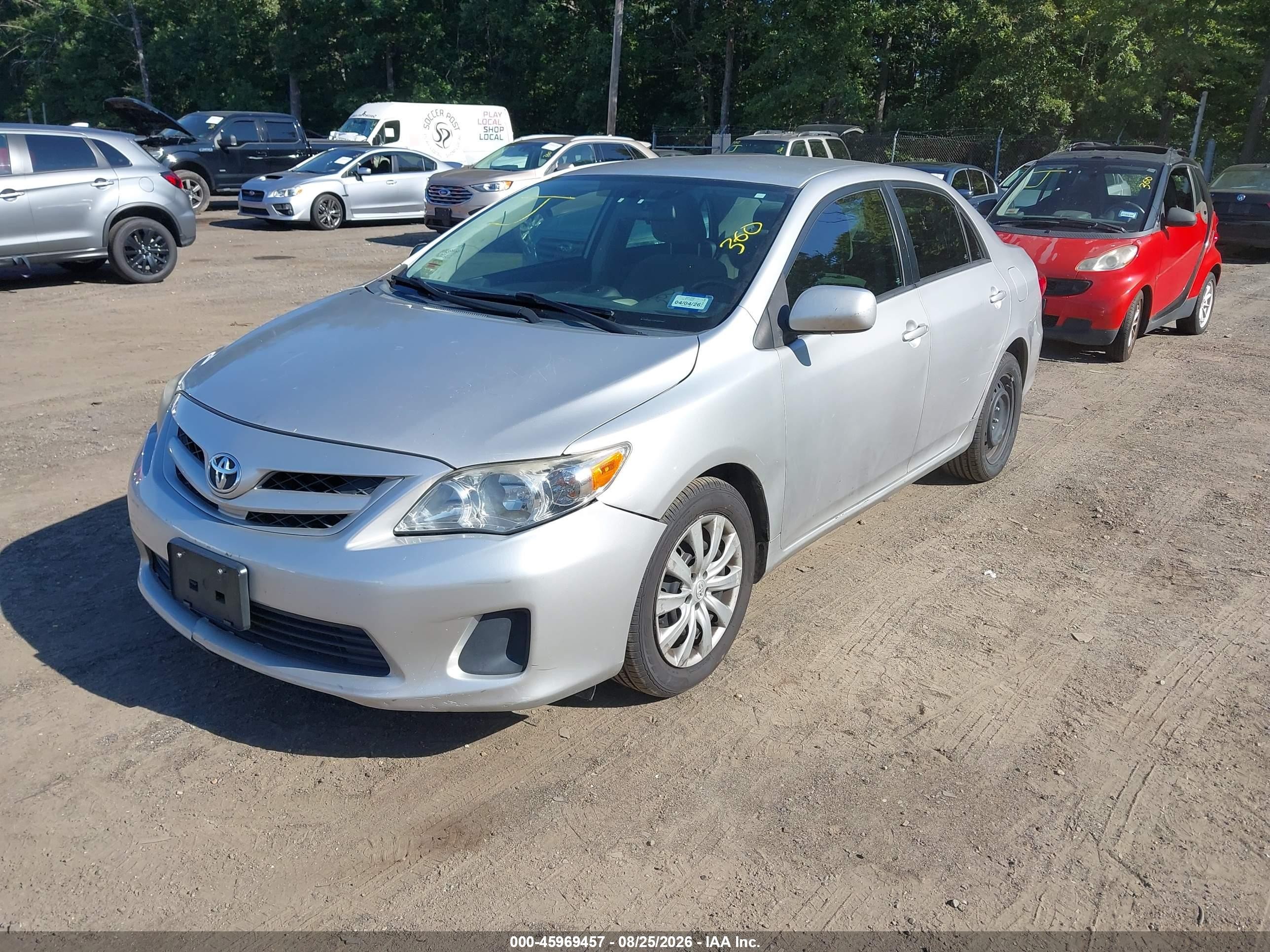 2012 Toyota Corolla Le Silver vin: 2T1BU4EE9CC829474