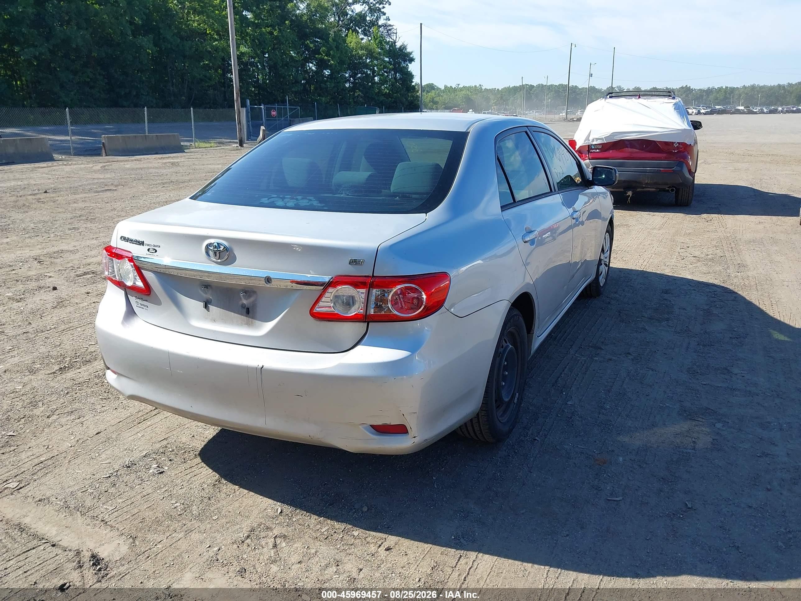 2012 Toyota Corolla Le Silver vin: 2T1BU4EE9CC829474