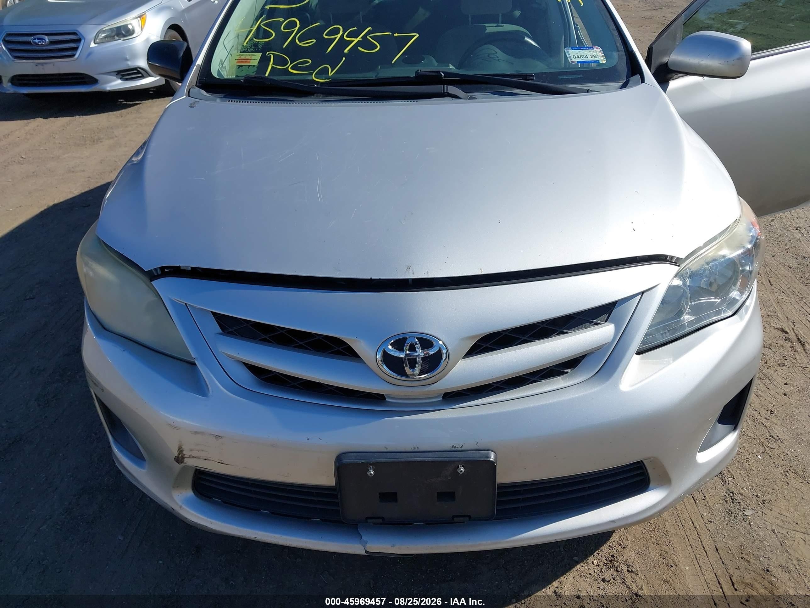 2012 Toyota Corolla Le Silver vin: 2T1BU4EE9CC829474