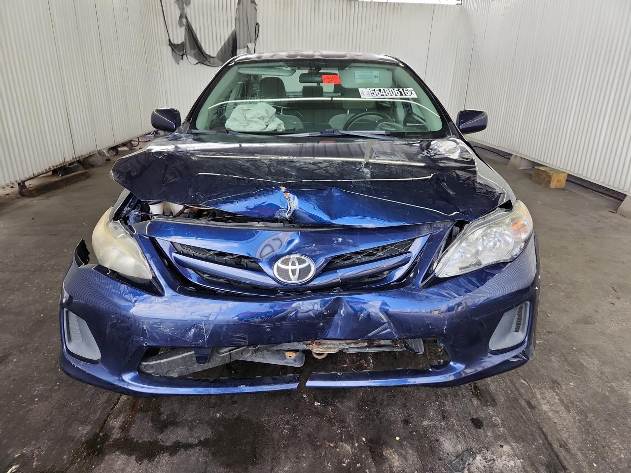 2012 Toyota Corolla L Синий vin: 2T1BU4EE9CC830303 Damage: Front Bumper/Cover, Broken, Replacement Required
