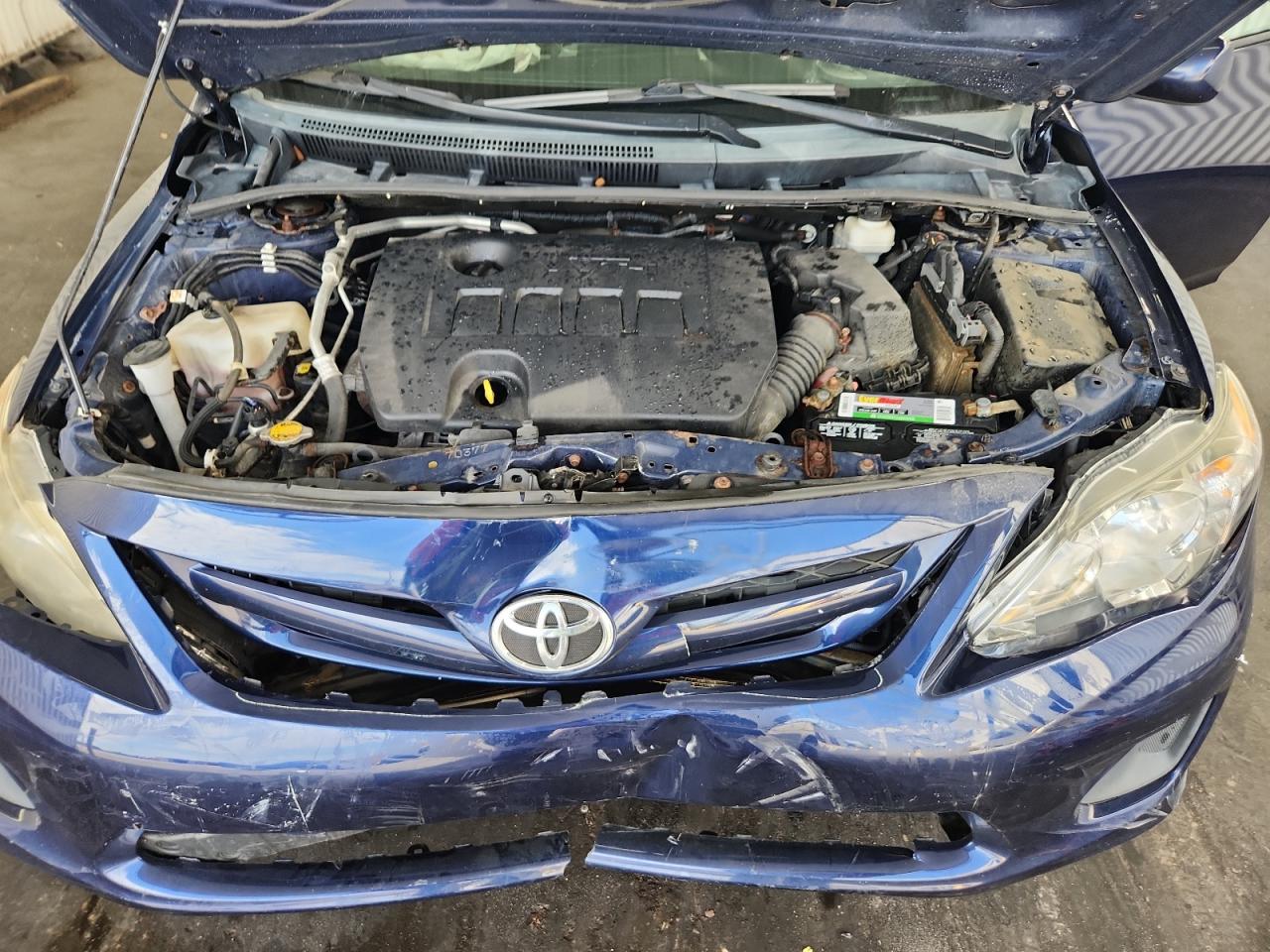 2012 Toyota Corolla L Синий vin: 2T1BU4EE9CC830303 Damage: Front Bumper Reinforcement, Broken, Replacement Required