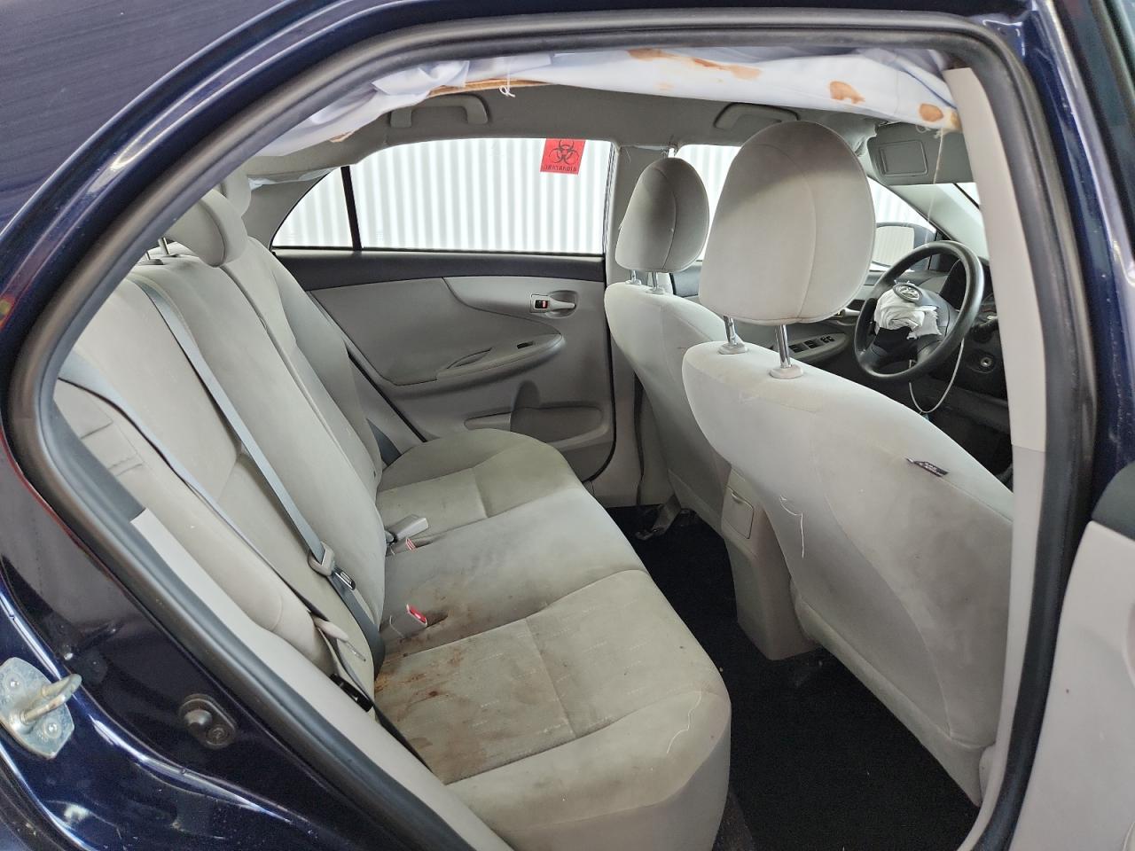 2012 Toyota Corolla L Синий vin: 2T1BU4EE9CC830303 Damage: Right Rear Seat, Stained, Permanent