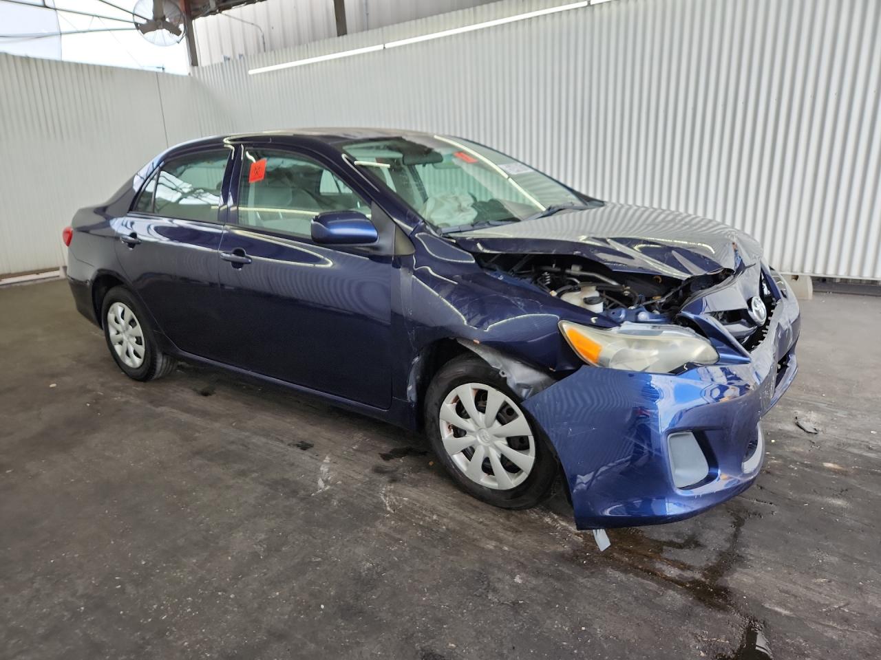2012 Toyota Corolla L Синий vin: 2T1BU4EE9CC830303 Damage: Right Front Fender, Severe Damage, Replacement Required