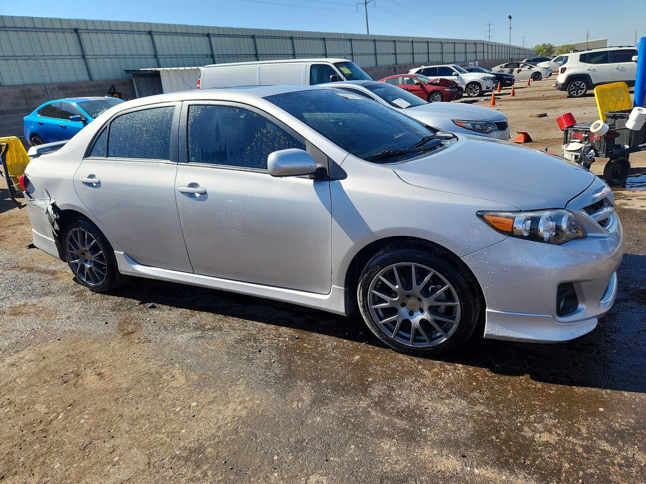 2012 Toyota Corolla S Silver vin: 2T1BU4EE9CC832357